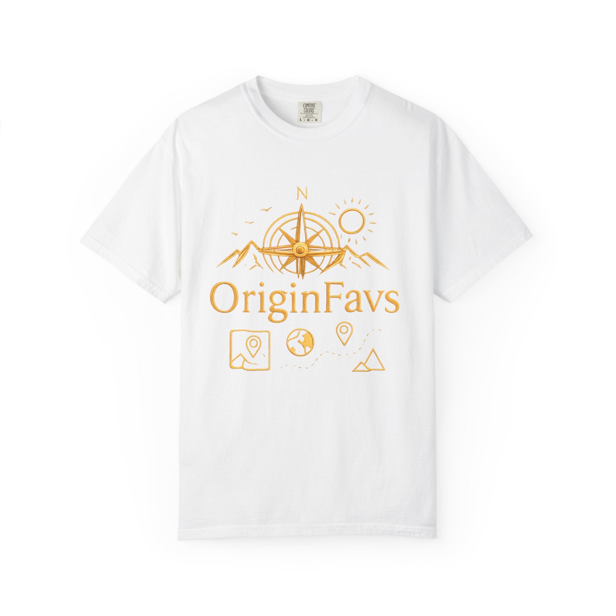 OriginFavs Compass Graphic T-Shirt — Adventure Travel Tee