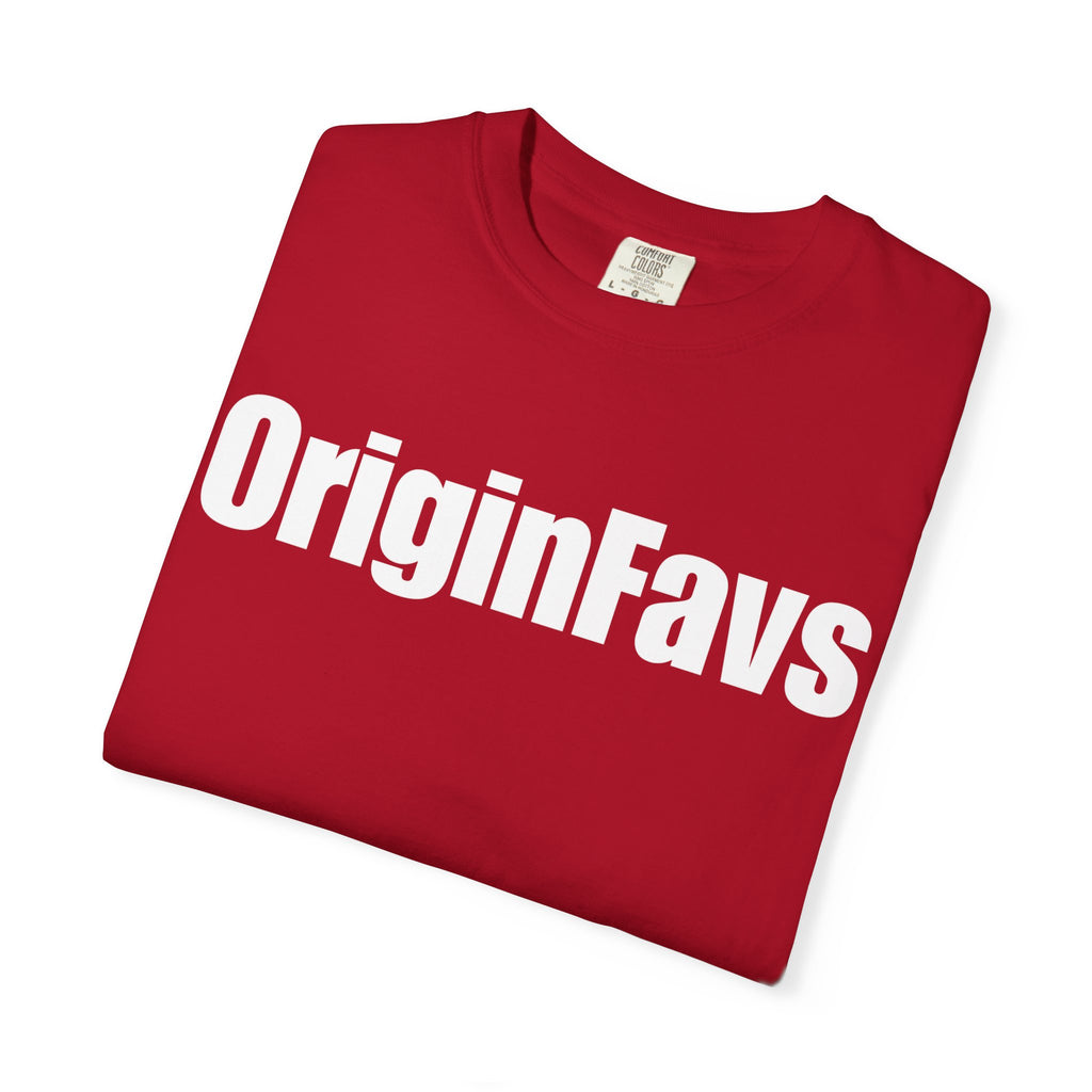 Copy of OriginFavs Logo T‑Shirt — Minimal Text Graphic Tee