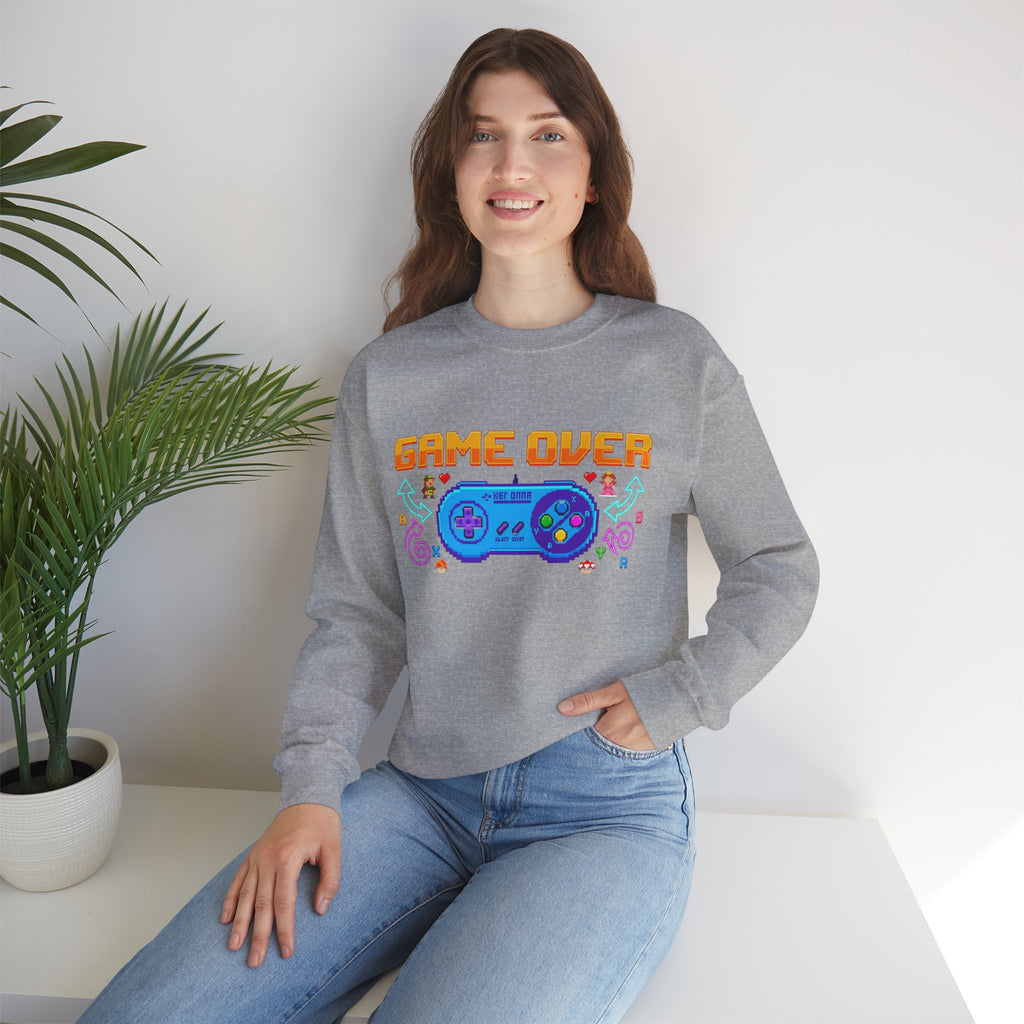 Game Over Controller Sweatshirt — Retro Gamer Crewneck