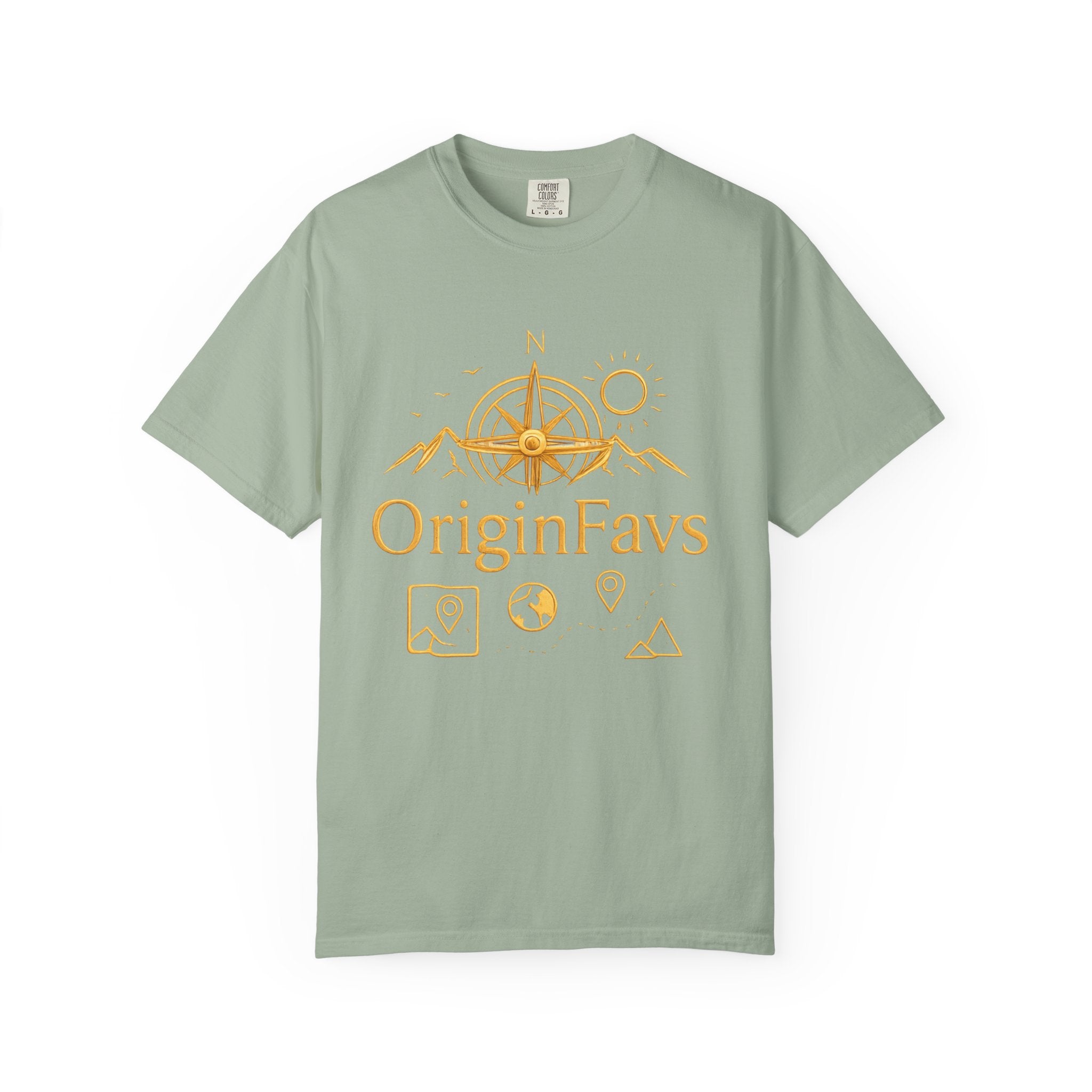 OriginFavs Compass Graphic T-Shirt — Adventure Travel Tee