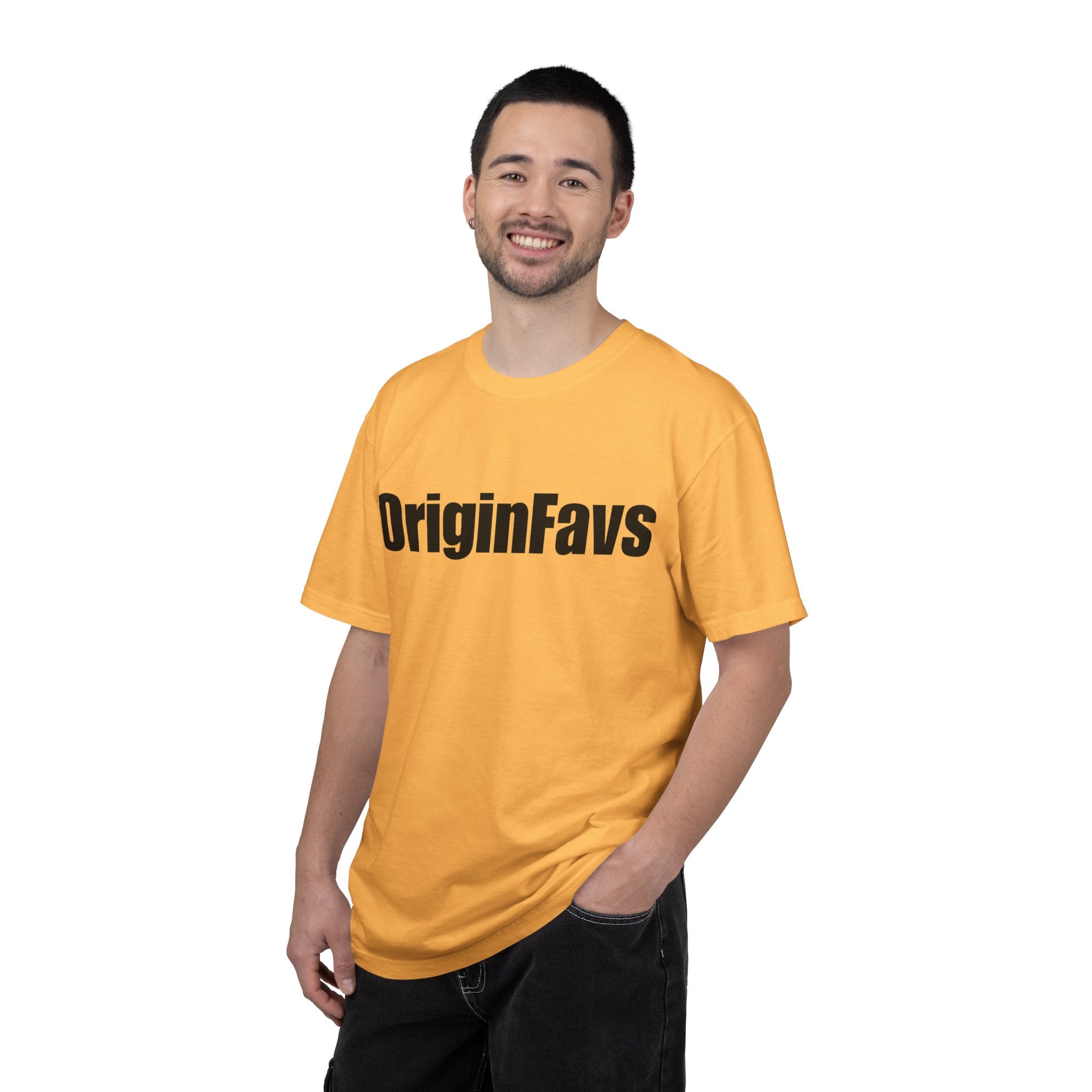 OriginFavs Logo T‑Shirt — Minimal Text Graphic Tee