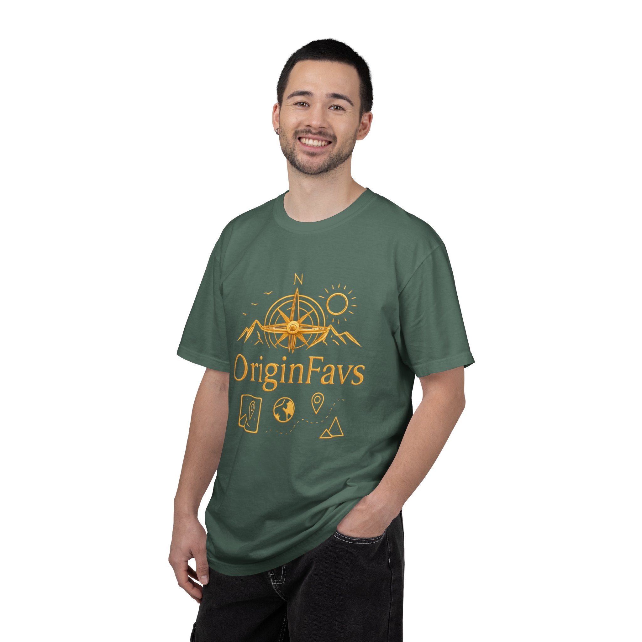 OriginFavs Compass Graphic T-Shirt — Adventure Travel Tee
