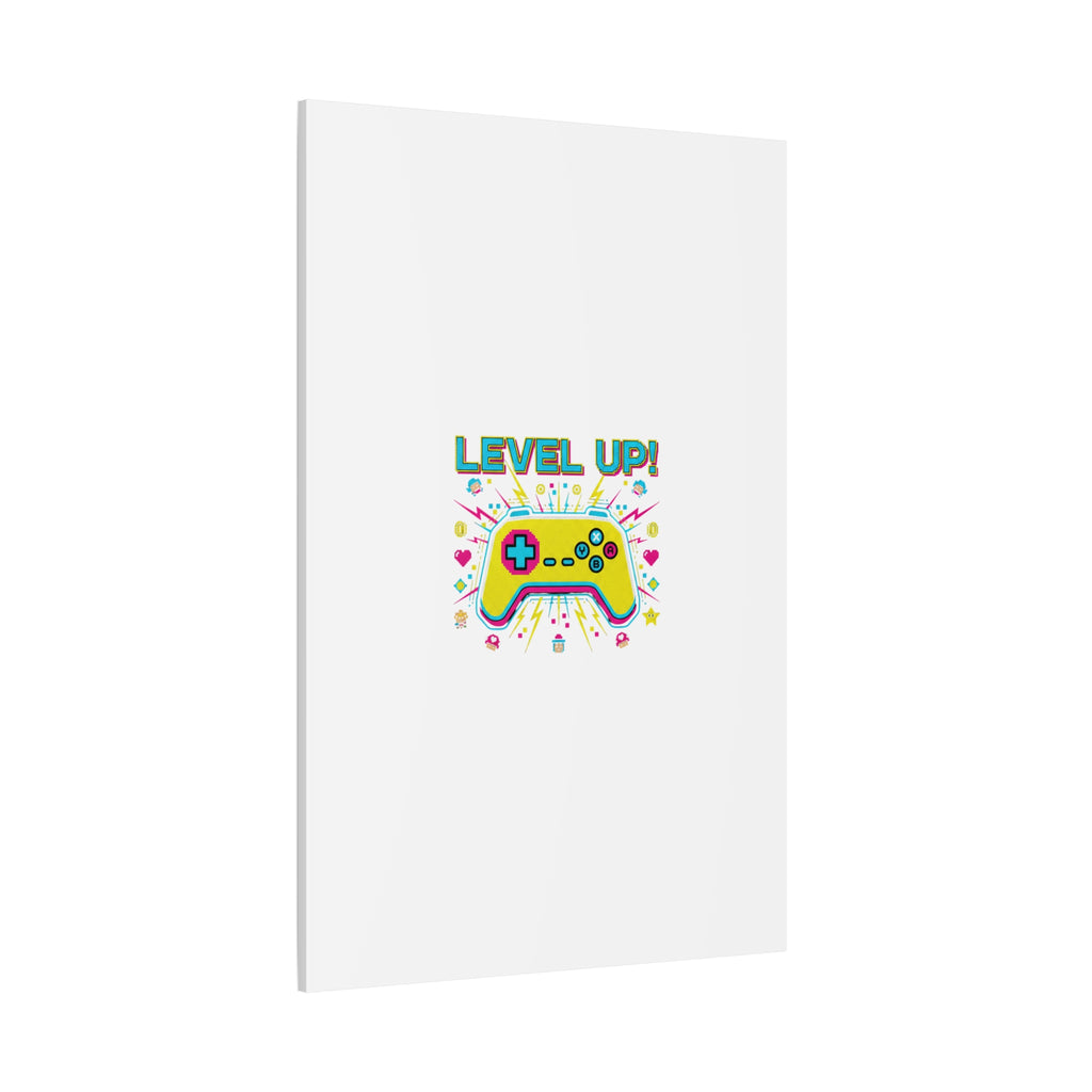 Level Up! Pixel Controller Canvas | Gaming Geek Culture, Retro Pixel Art