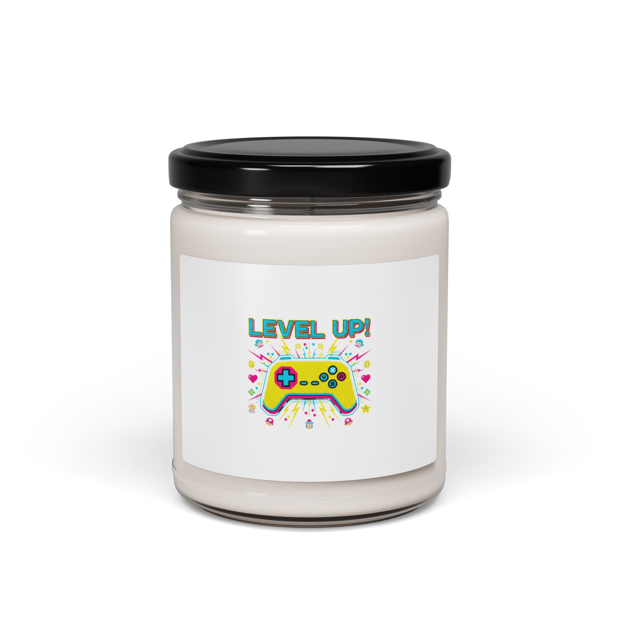 Level Up! Pixel Controller Candle | Gaming Decor, Retro Pixel Art