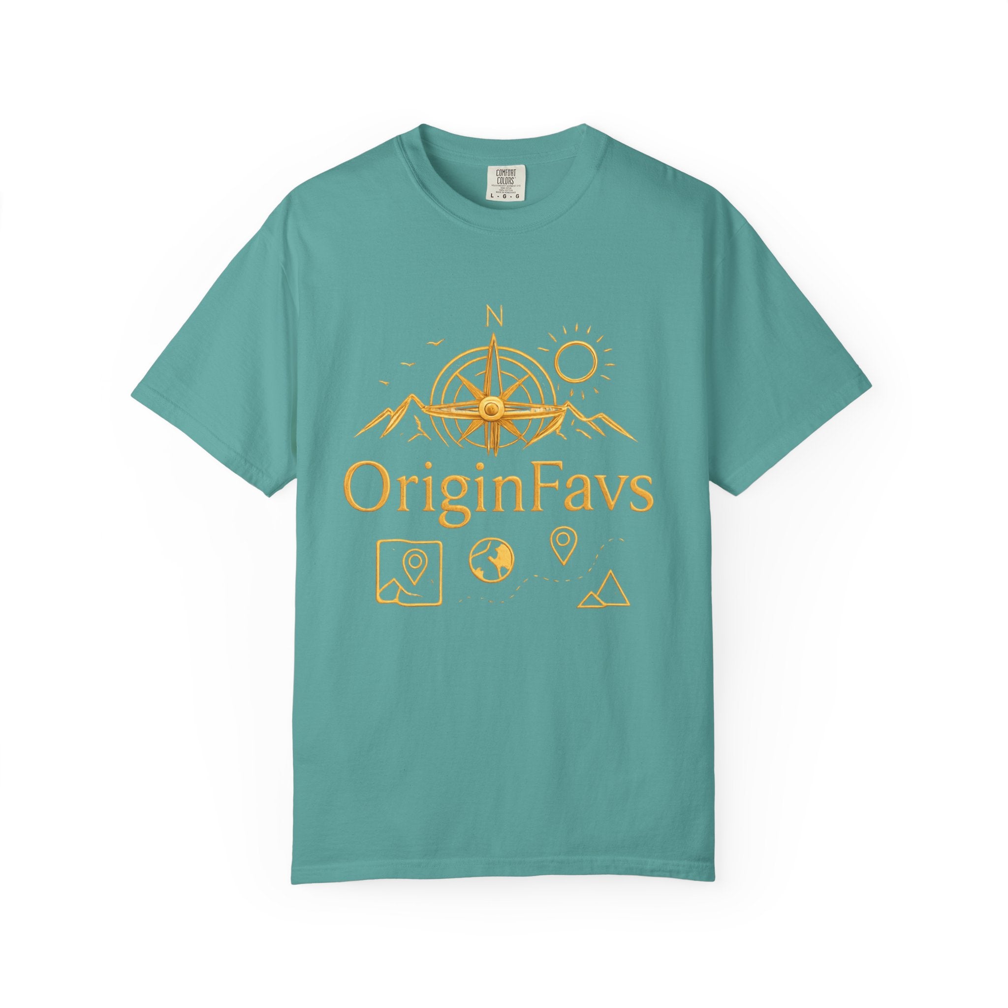 OriginFavs Compass Graphic T-Shirt — Adventure Travel Tee