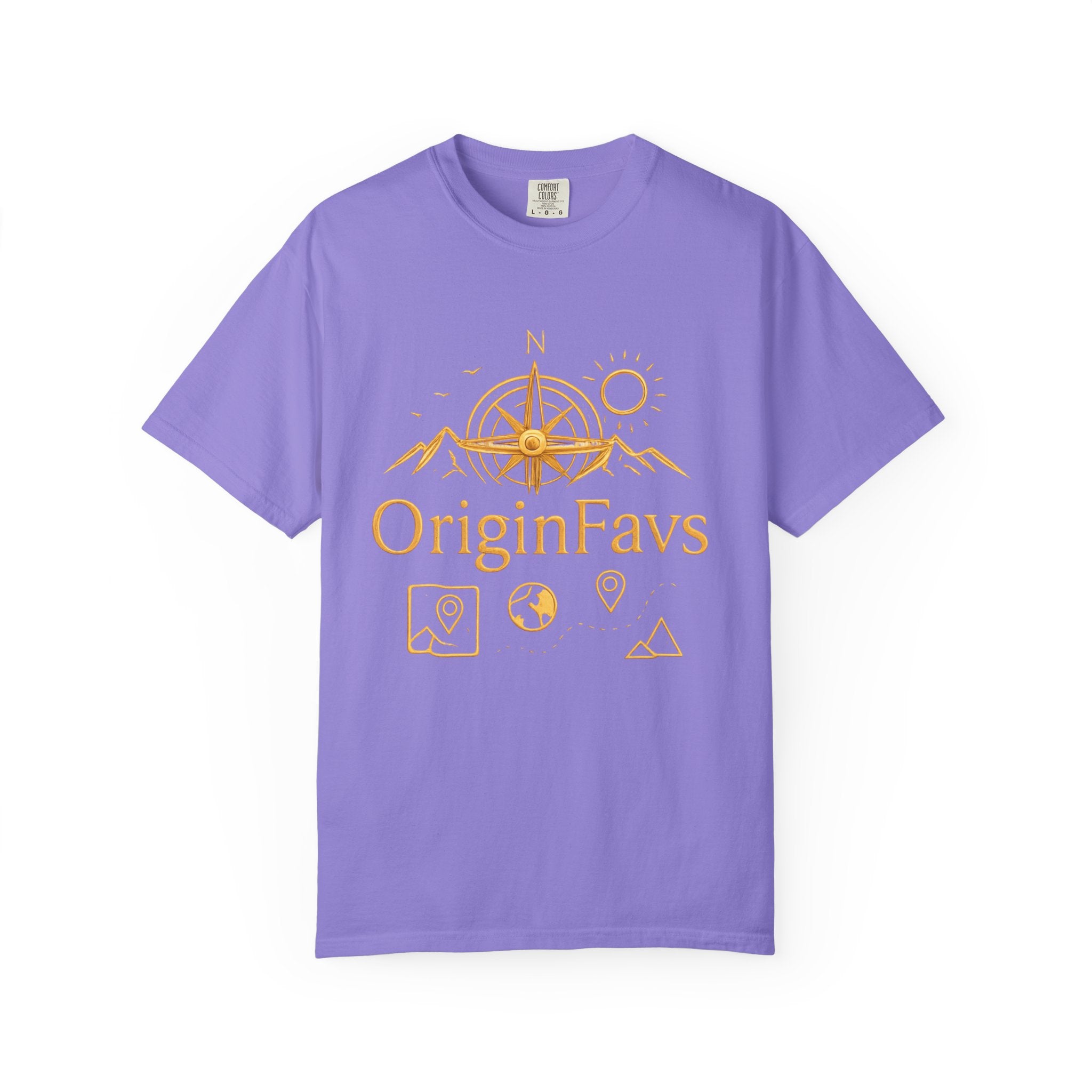 OriginFavs Compass Graphic T-Shirt — Adventure Travel Tee
