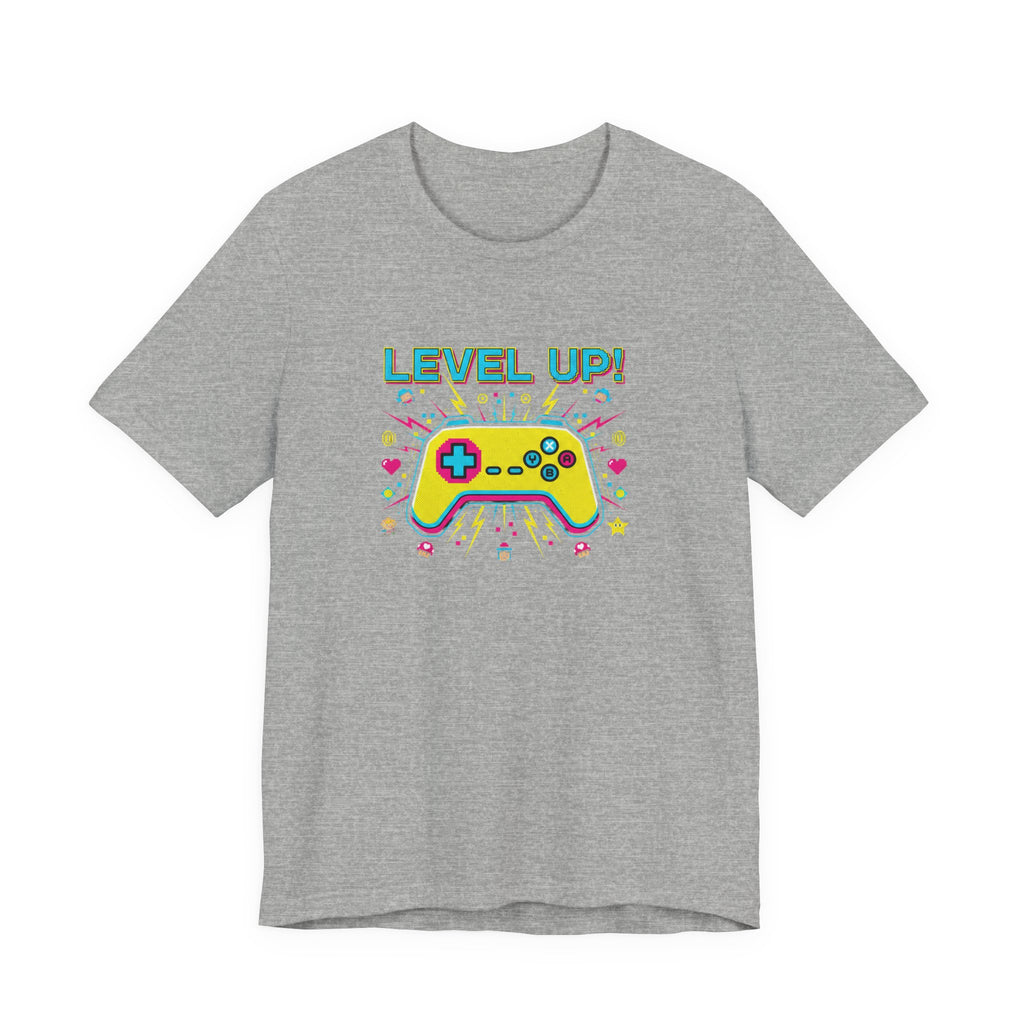 Pixel Art Controller Tee — "Level Up!" Retro Gamer T-Shirt