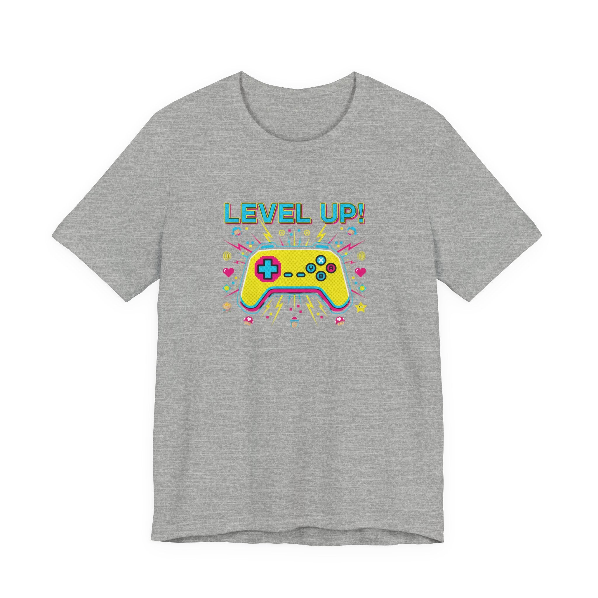 Pixel Art Controller Tee — "Level Up!" Retro Gamer T-Shirt