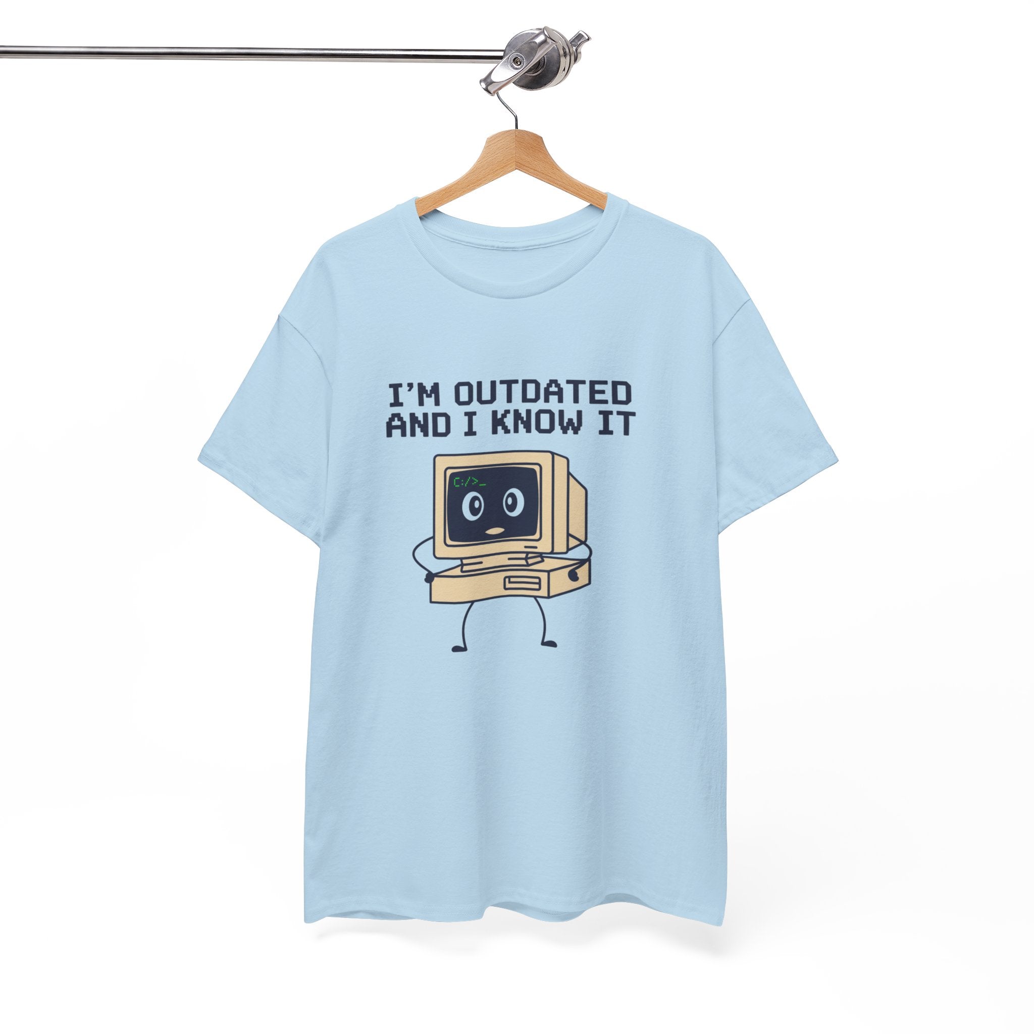 I'm Outdated and I Know It Tee — Retro Computer Graphic Shirt