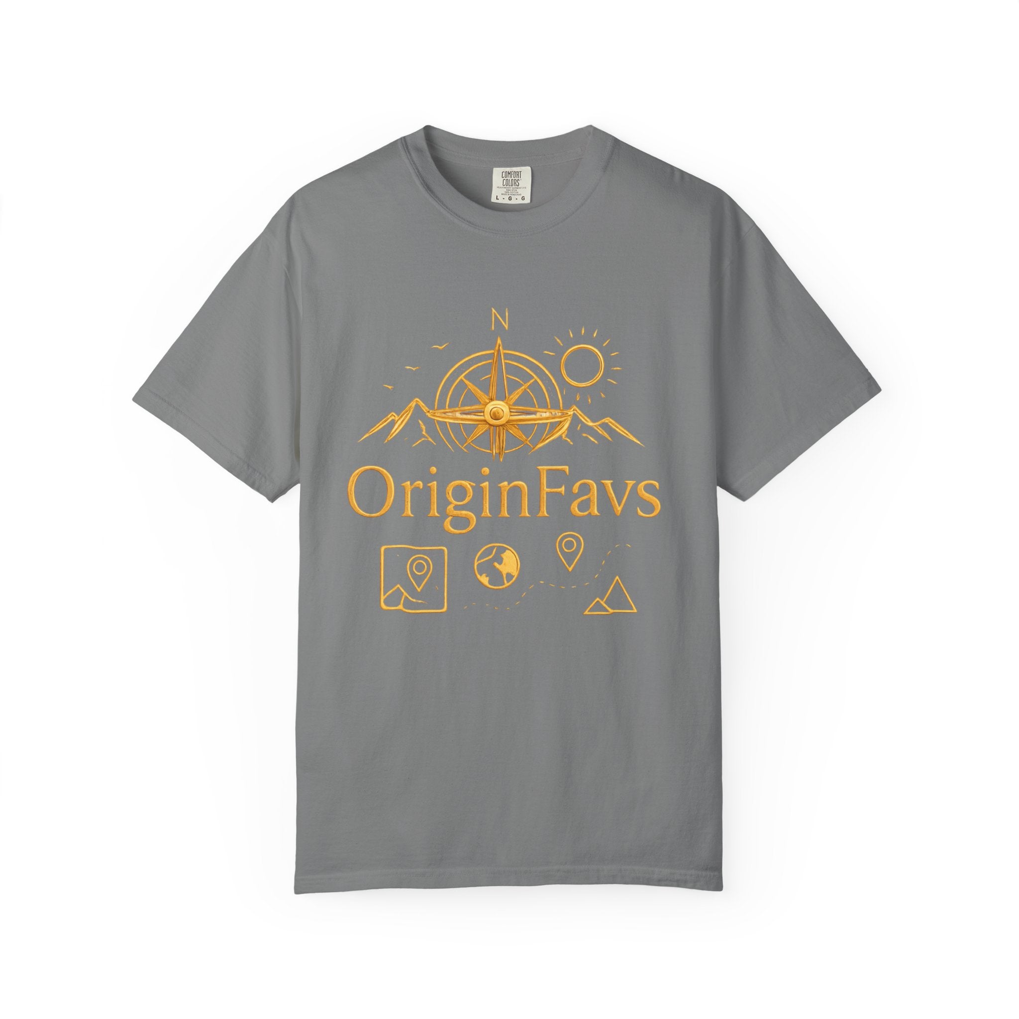OriginFavs Compass Graphic T-Shirt — Adventure Travel Tee