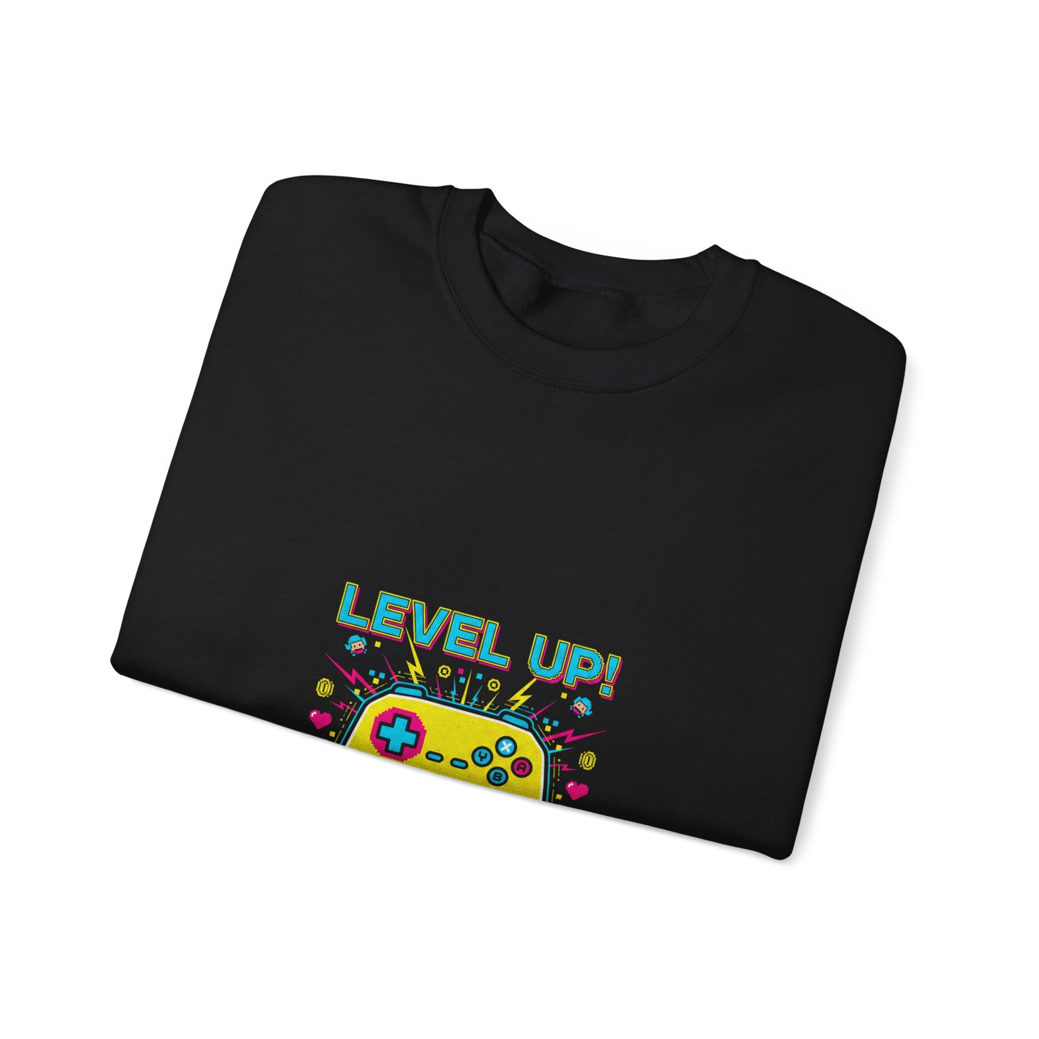 Level Up! Crewneck Sweatshirt | gamer shirt, pixel art design