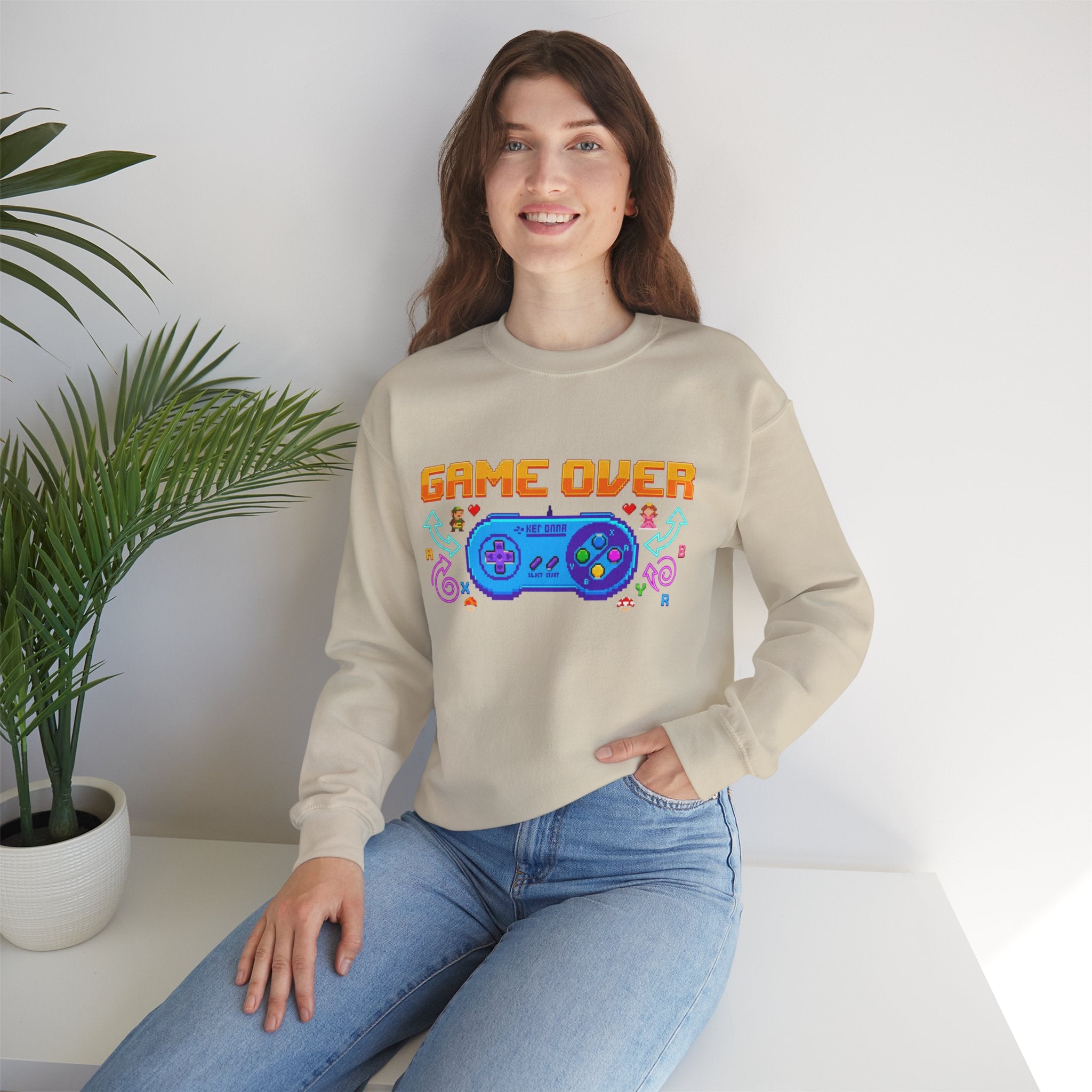 Game Over Controller Sweatshirt — Retro Gamer Crewneck