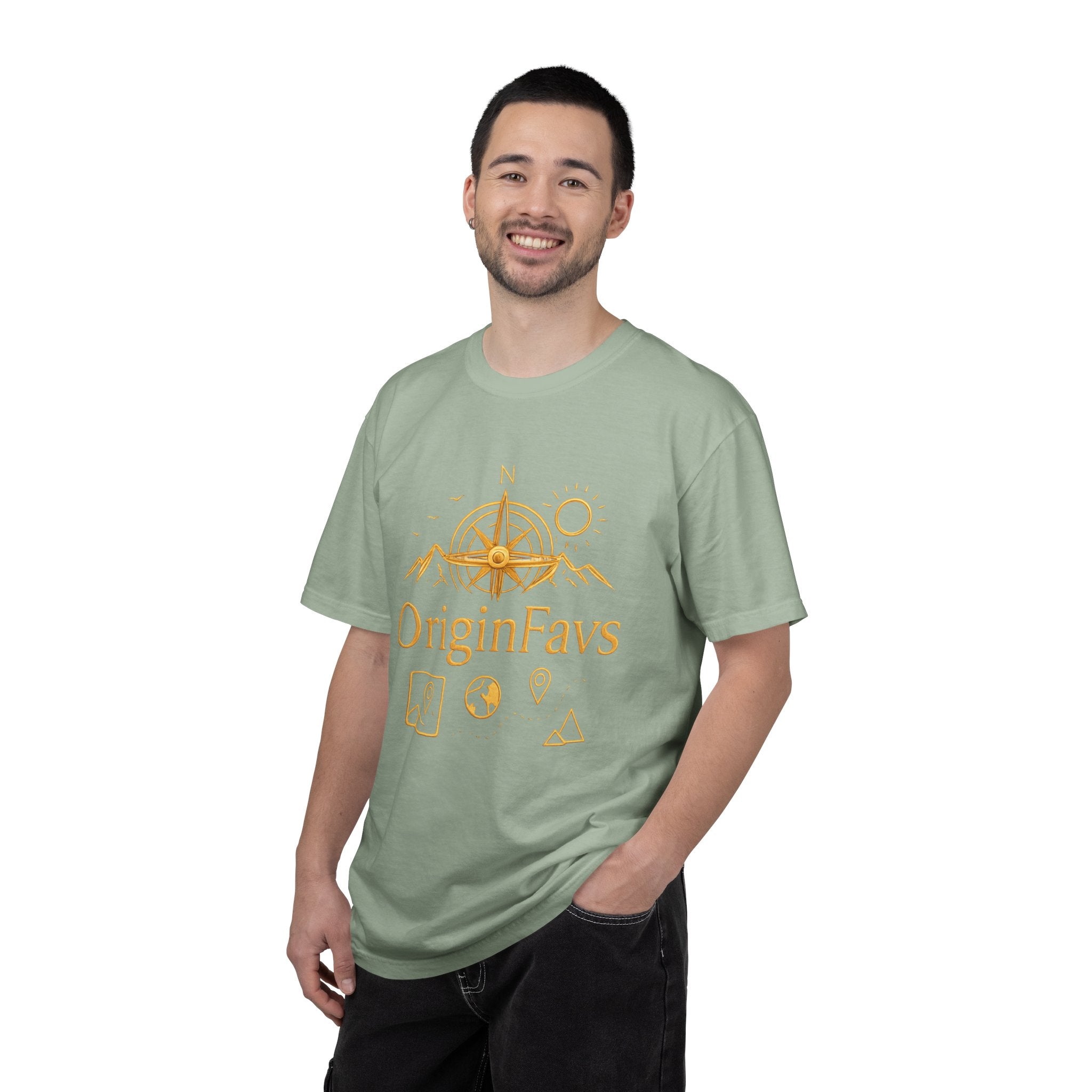 OriginFavs Compass Graphic T-Shirt — Adventure Travel Tee