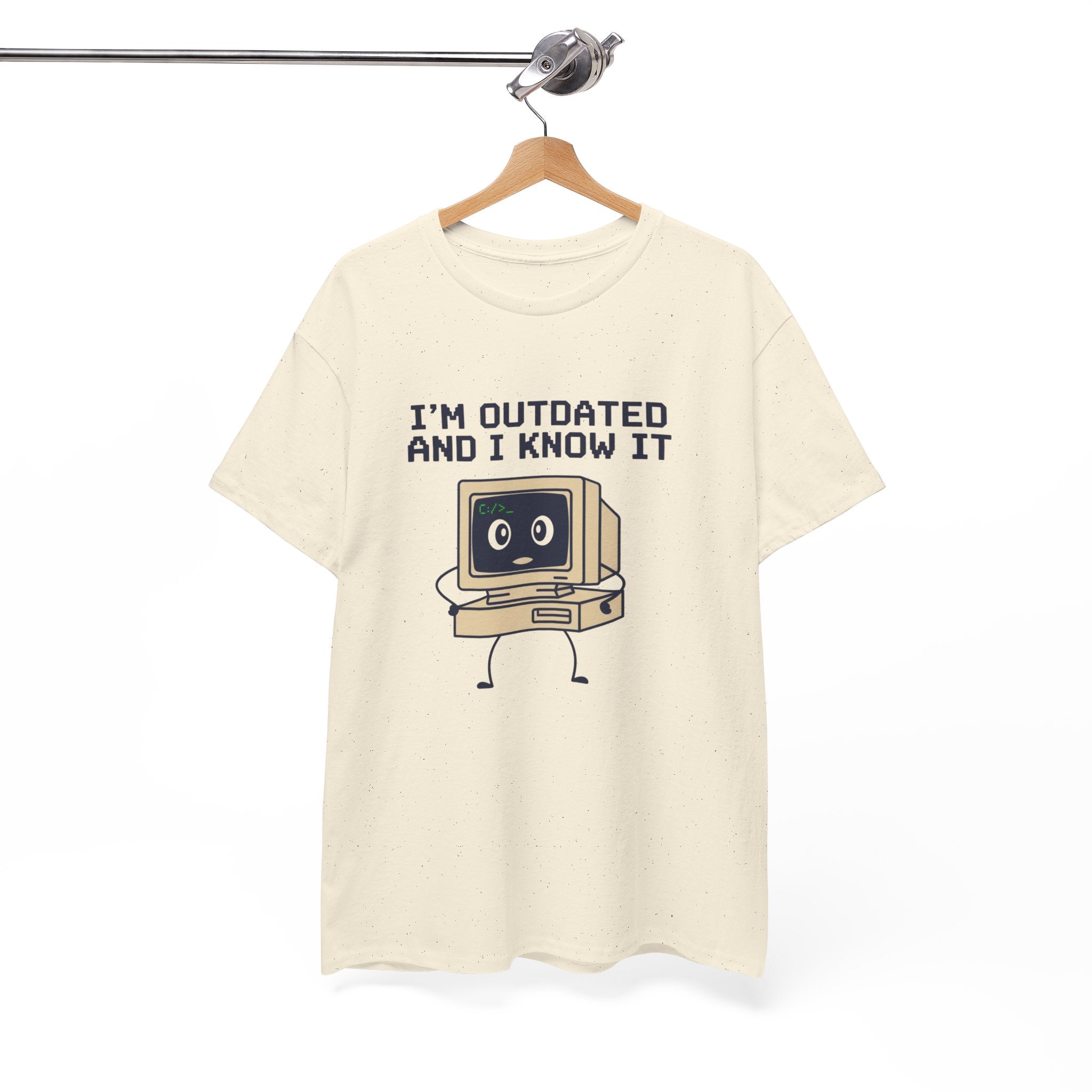 I'm Outdated and I Know It Tee — Retro Computer Graphic Shirt