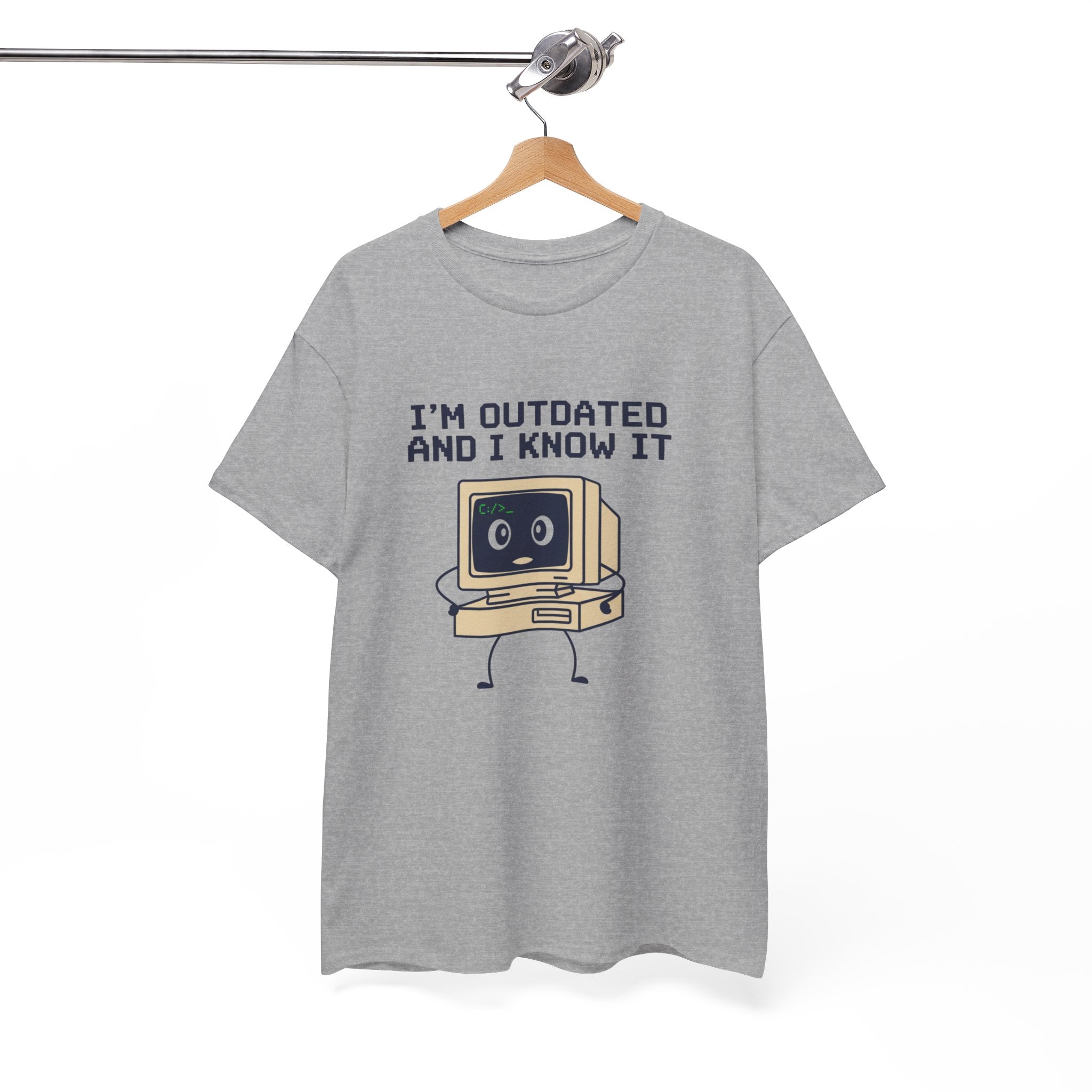 I'm Outdated and I Know It Tee — Retro Computer Graphic Shirt