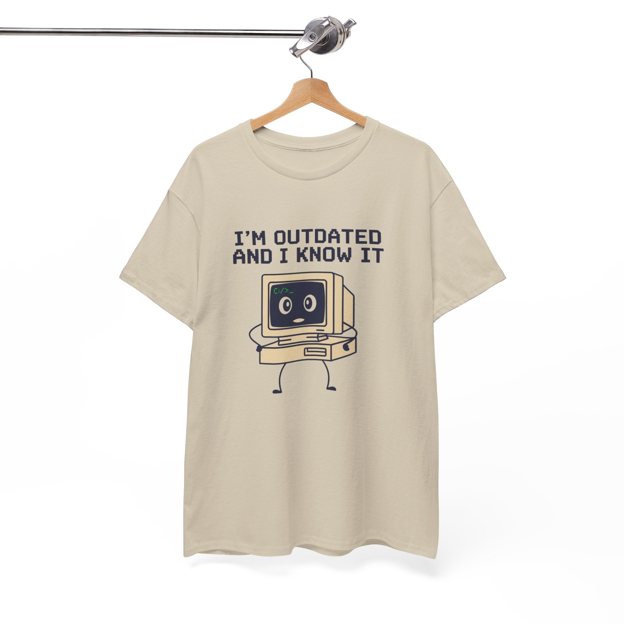 I'm Outdated and I Know It Tee — Retro Computer Graphic Shirt