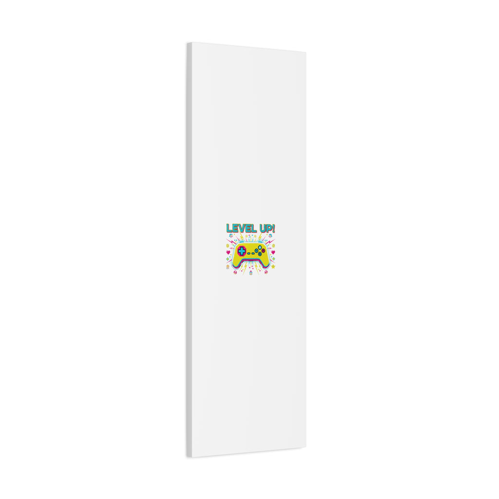 Level Up! Pixel Controller Canvas | Gaming Geek Culture, Retro Pixel Art