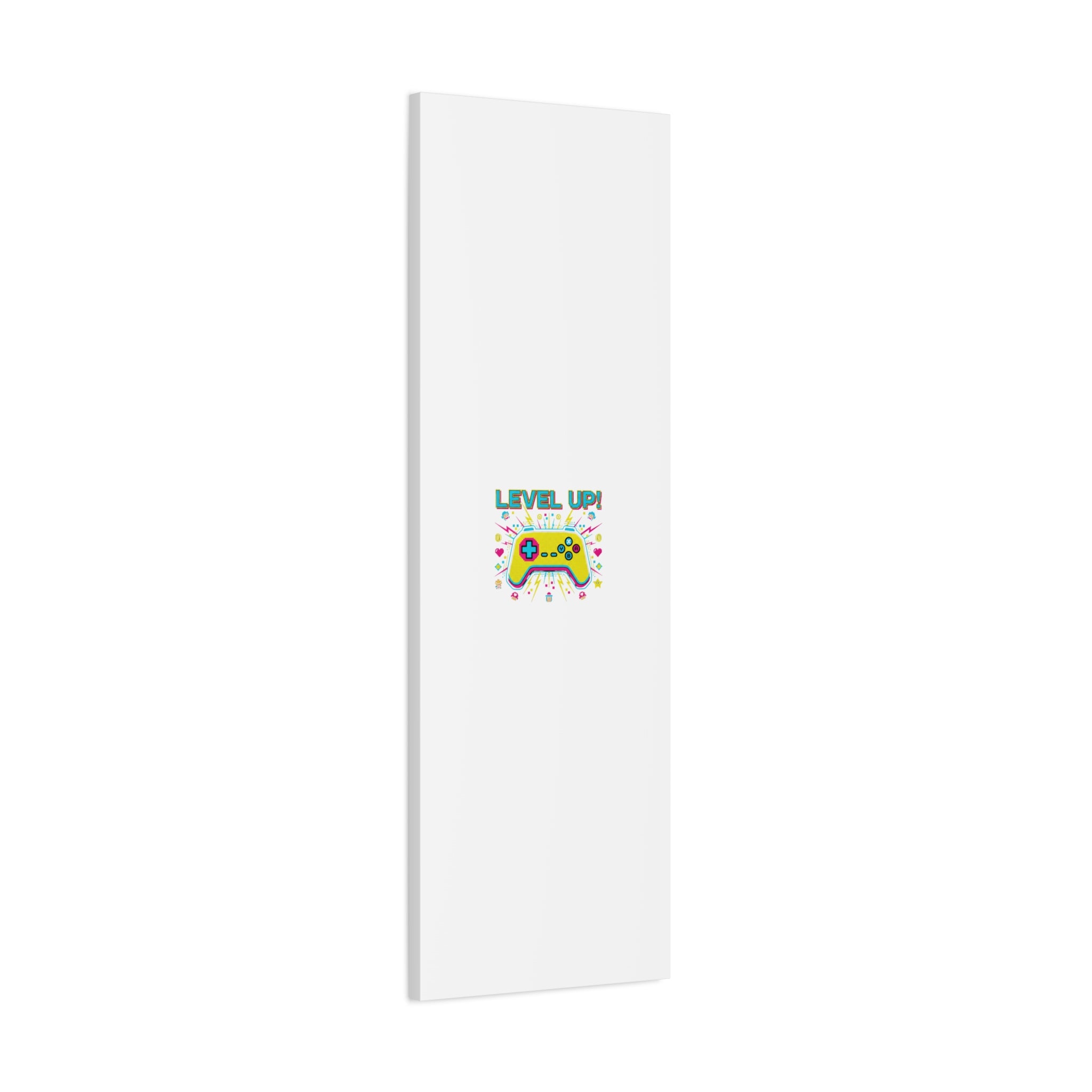 Level Up! Pixel Controller Canvas | Gaming Geek Culture, Retro Pixel Art