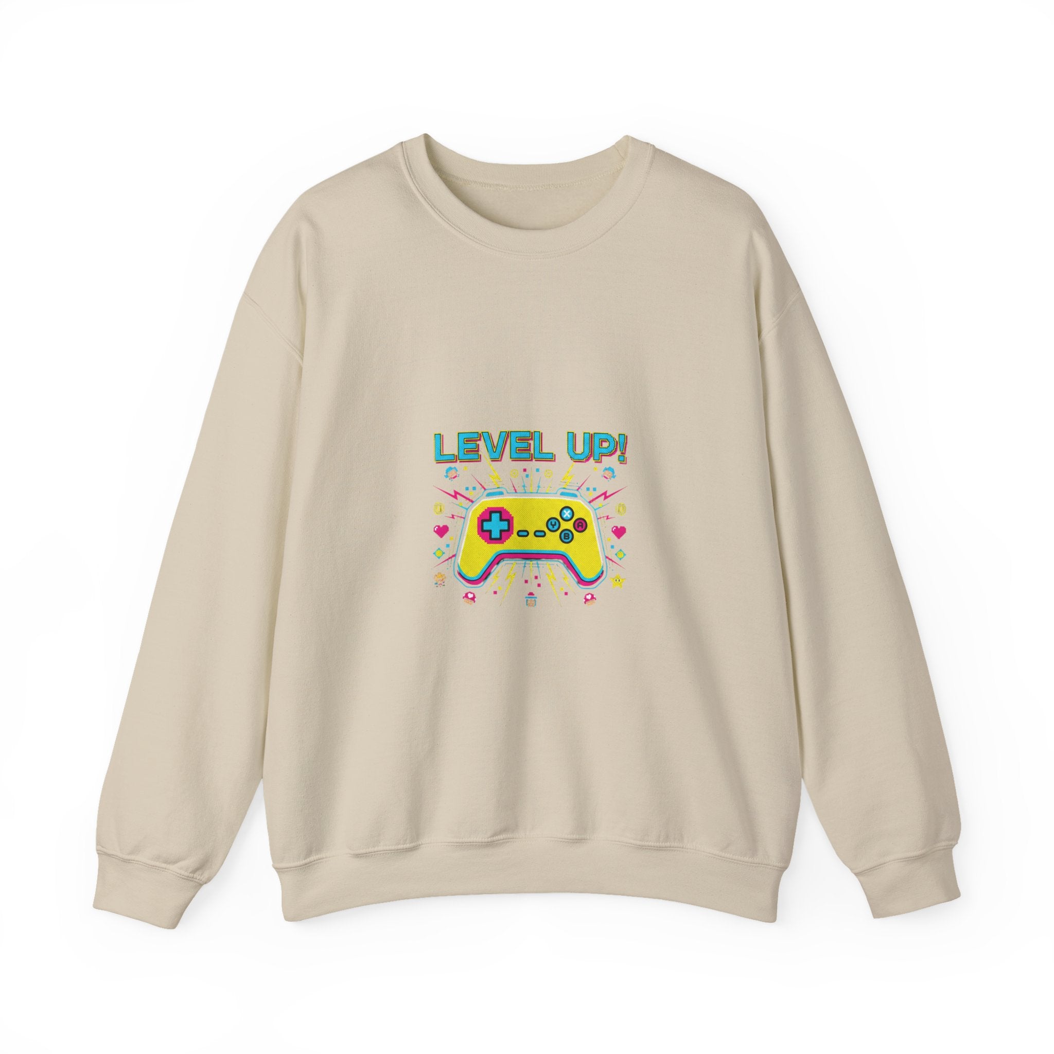 Level Up! Crewneck Sweatshirt | gamer shirt, pixel art design