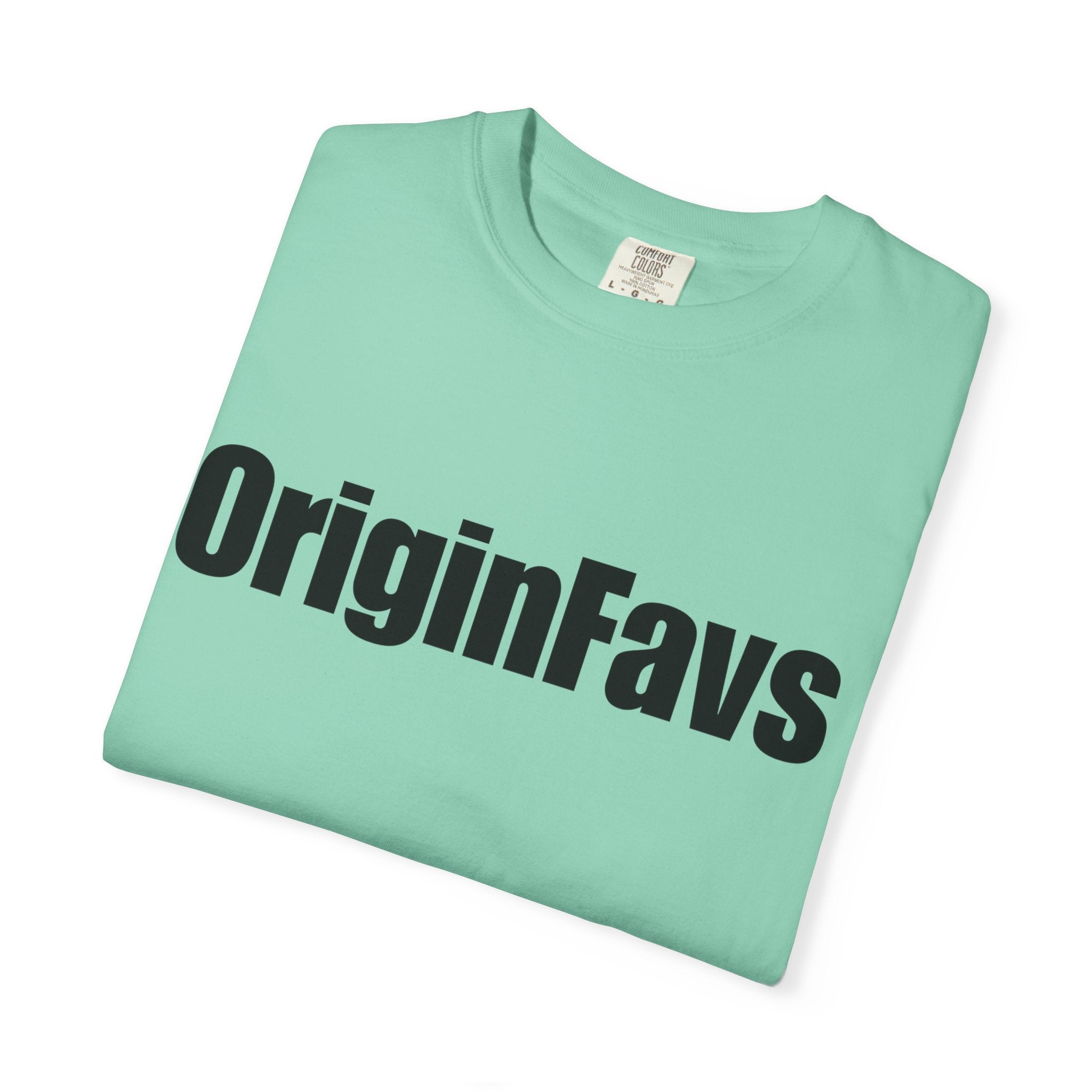OriginFavs Logo T‑Shirt — Minimal Text Graphic Tee