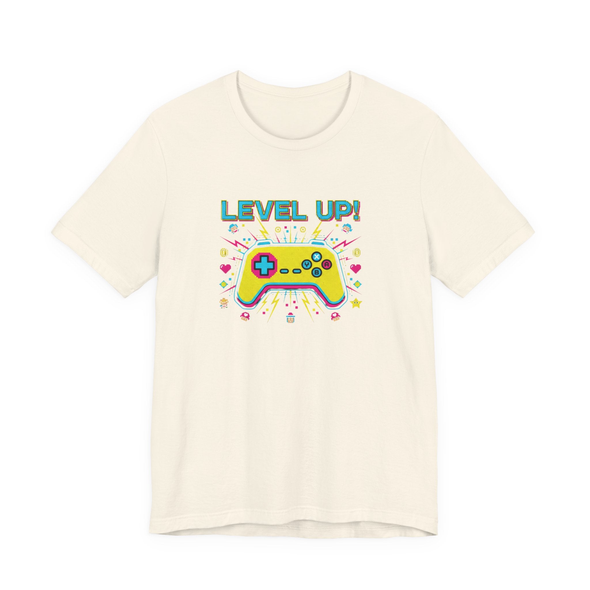 Pixel Art Controller Tee — "Level Up!" Retro Gamer T-Shirt