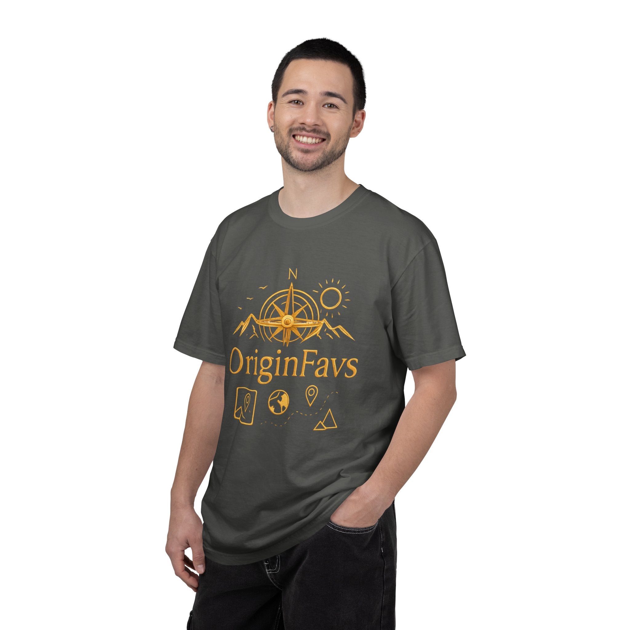 OriginFavs Compass Graphic T-Shirt — Adventure Travel Tee