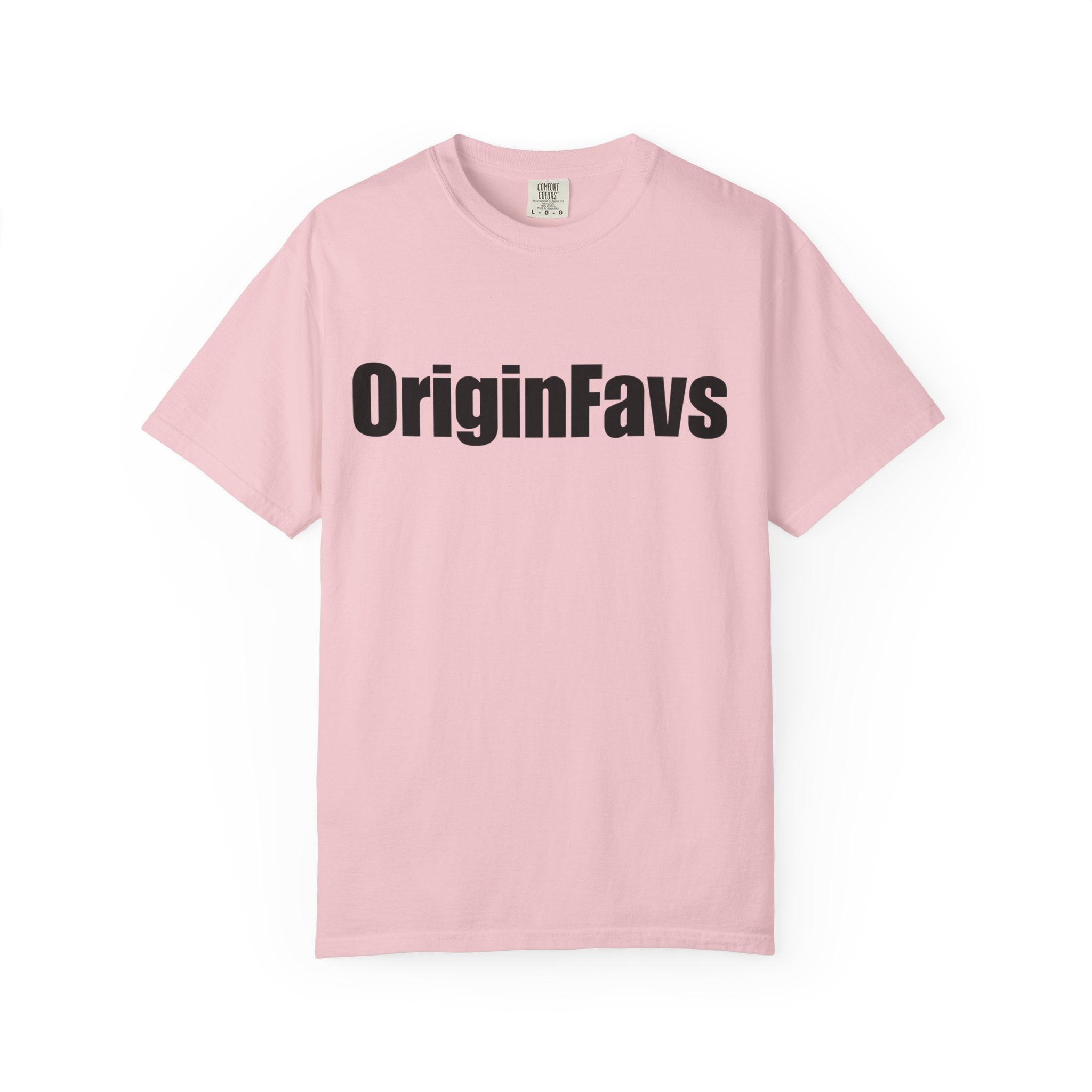 OriginFavs Logo T‑Shirt — Minimal Text Graphic Tee