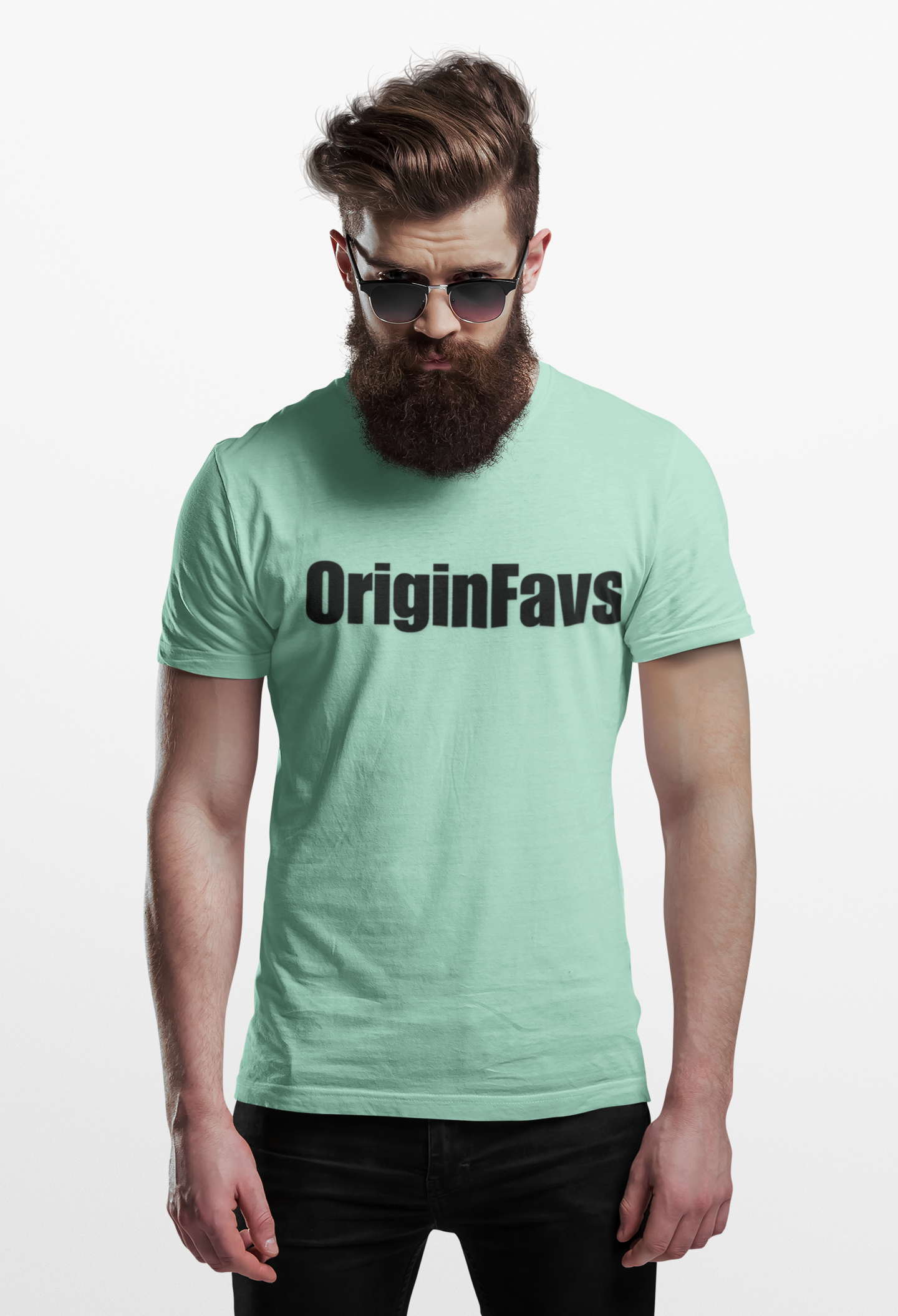 OriginFavs Logo T‑Shirt — Minimal Text Graphic Tee