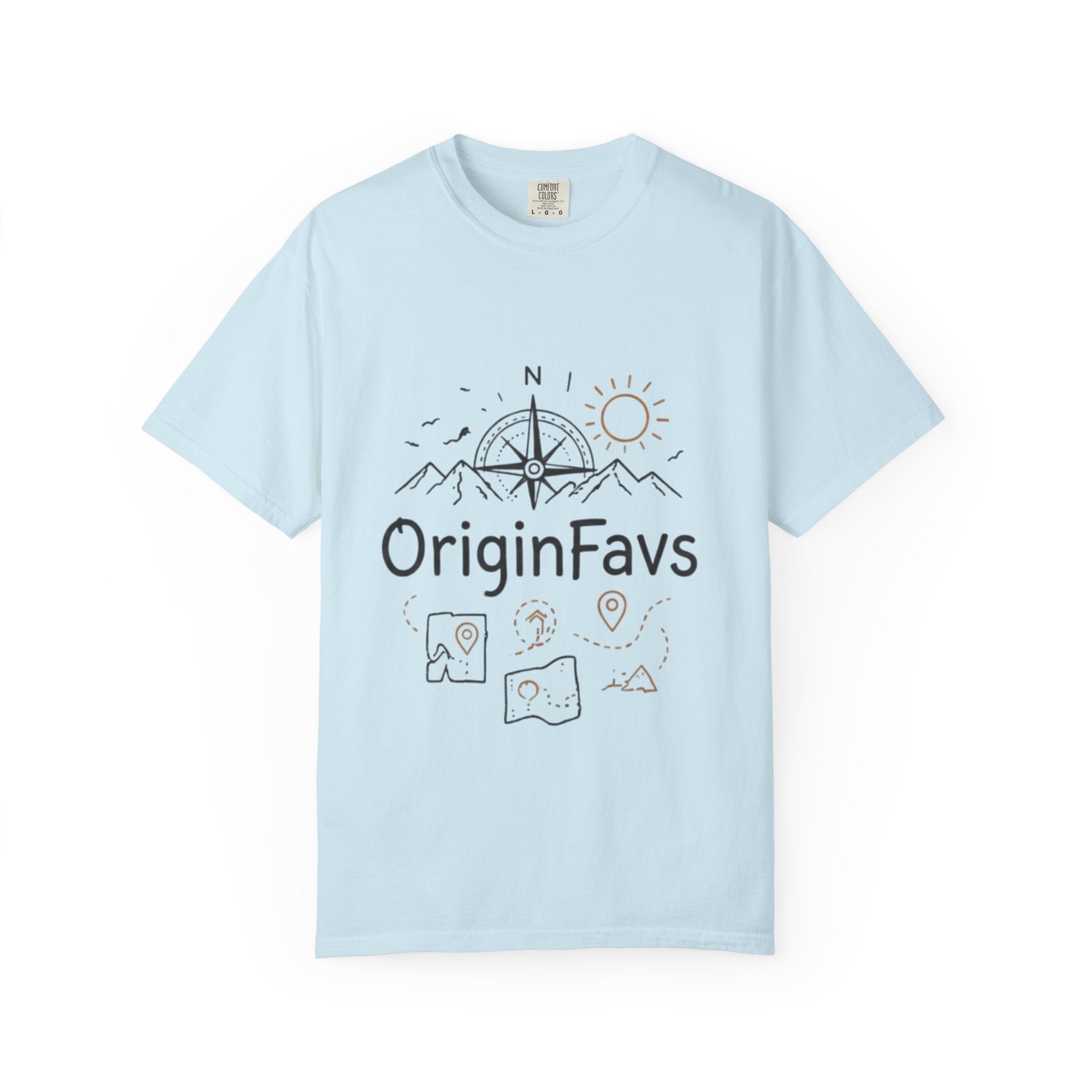 Travel Compass T-Shirt — 'OriginFavs' Adventure Graphic Tee