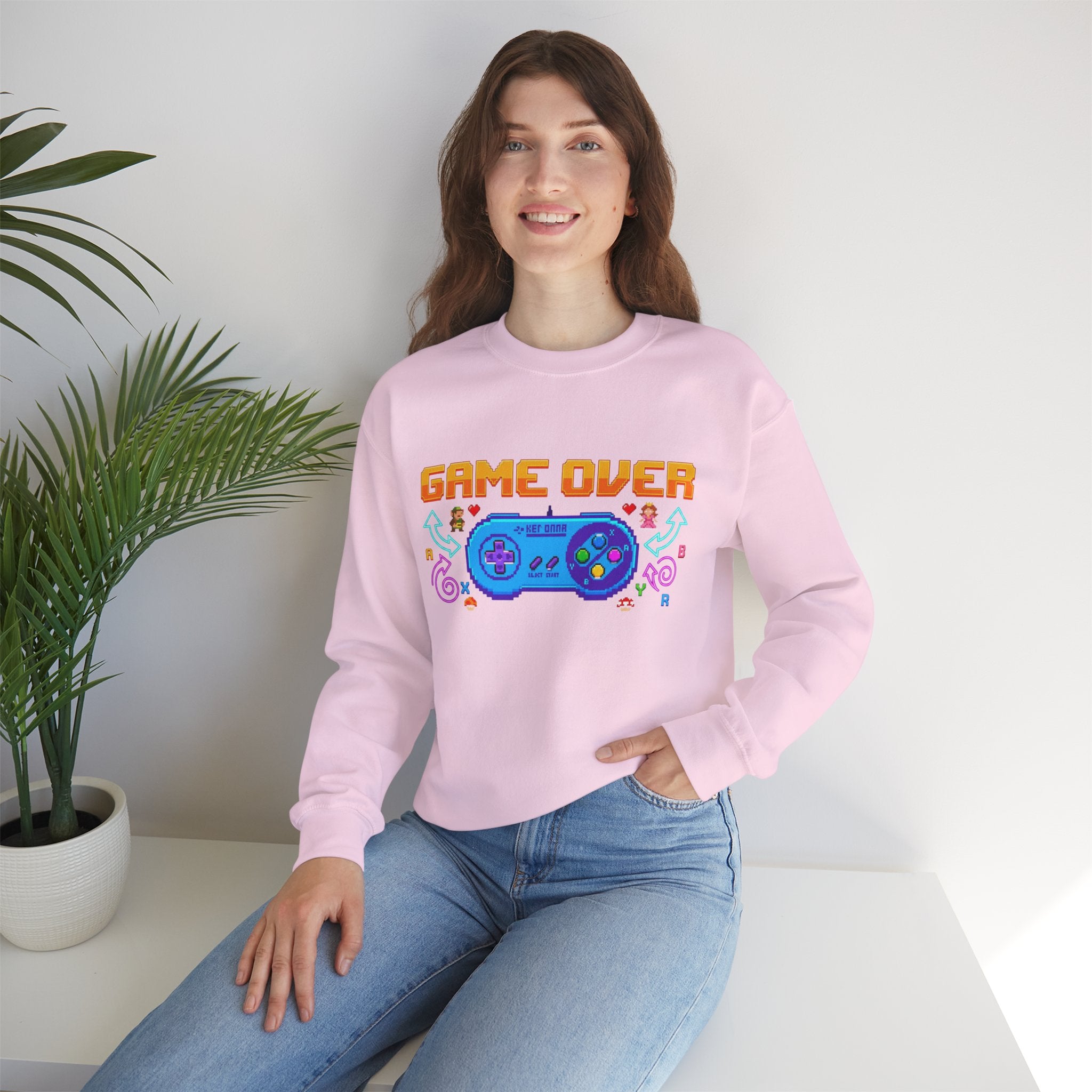 Game Over Controller Sweatshirt — Retro Gamer Crewneck