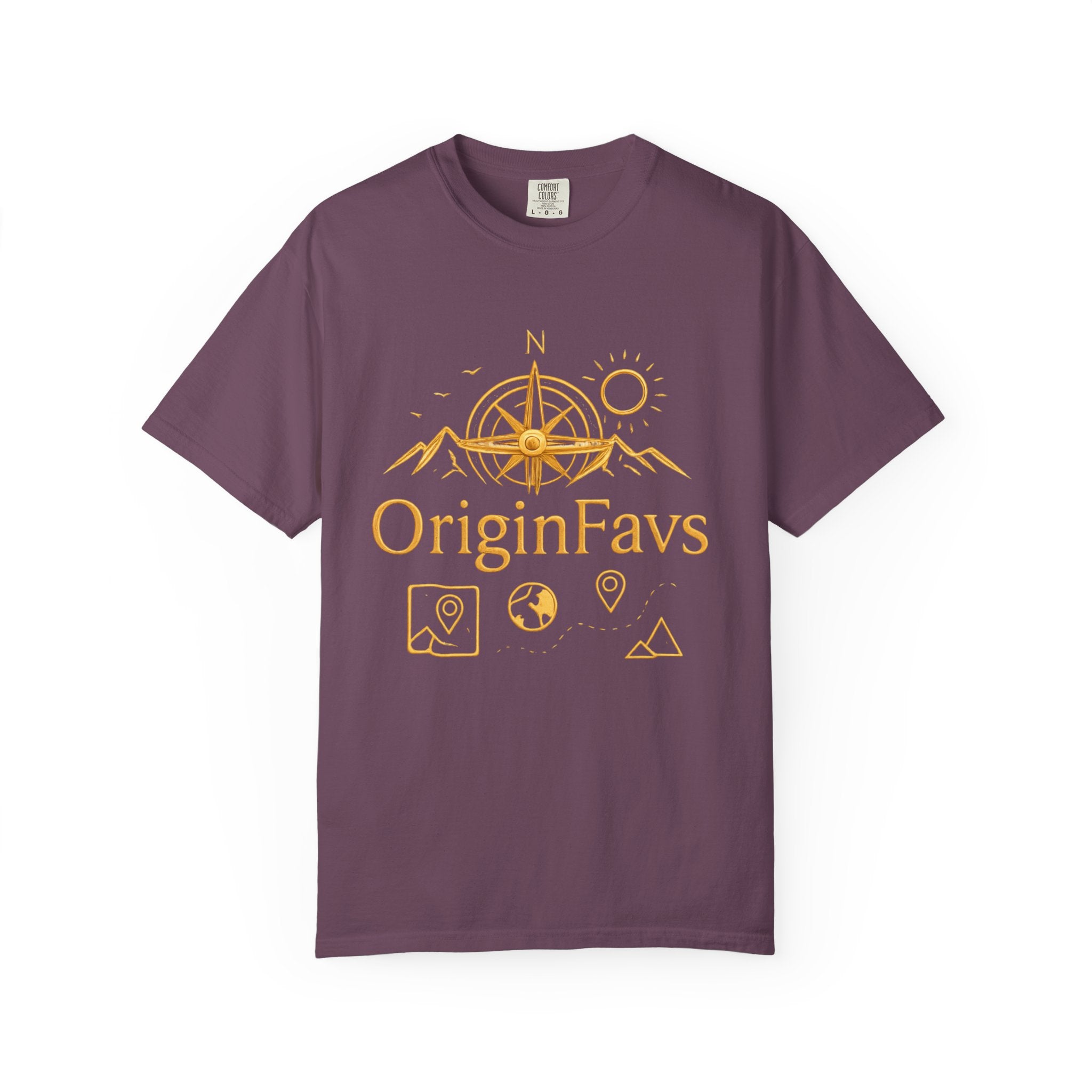 OriginFavs Compass Graphic T-Shirt — Adventure Travel Tee