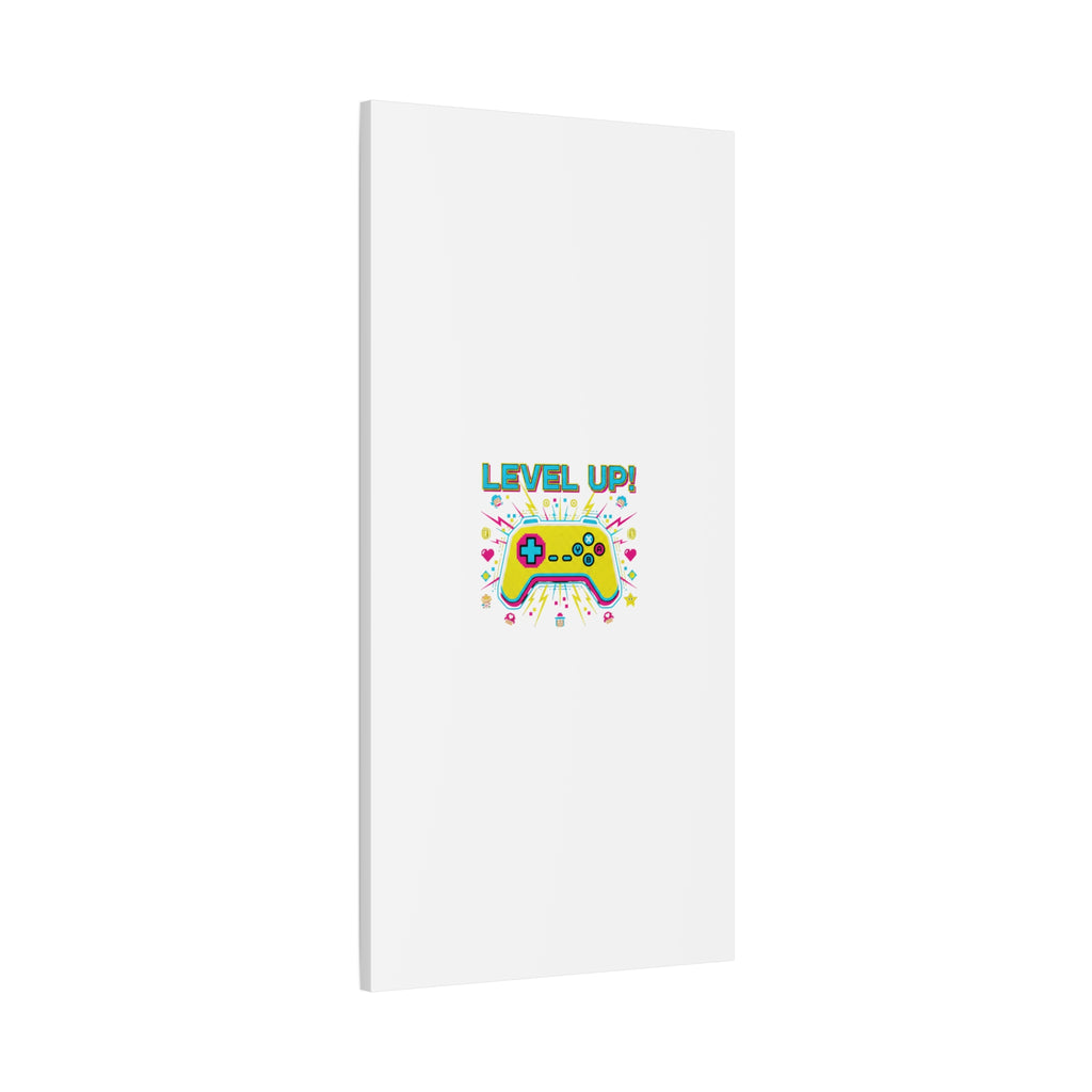 Level Up! Pixel Controller Canvas | Gaming Geek Culture, Retro Pixel Art
