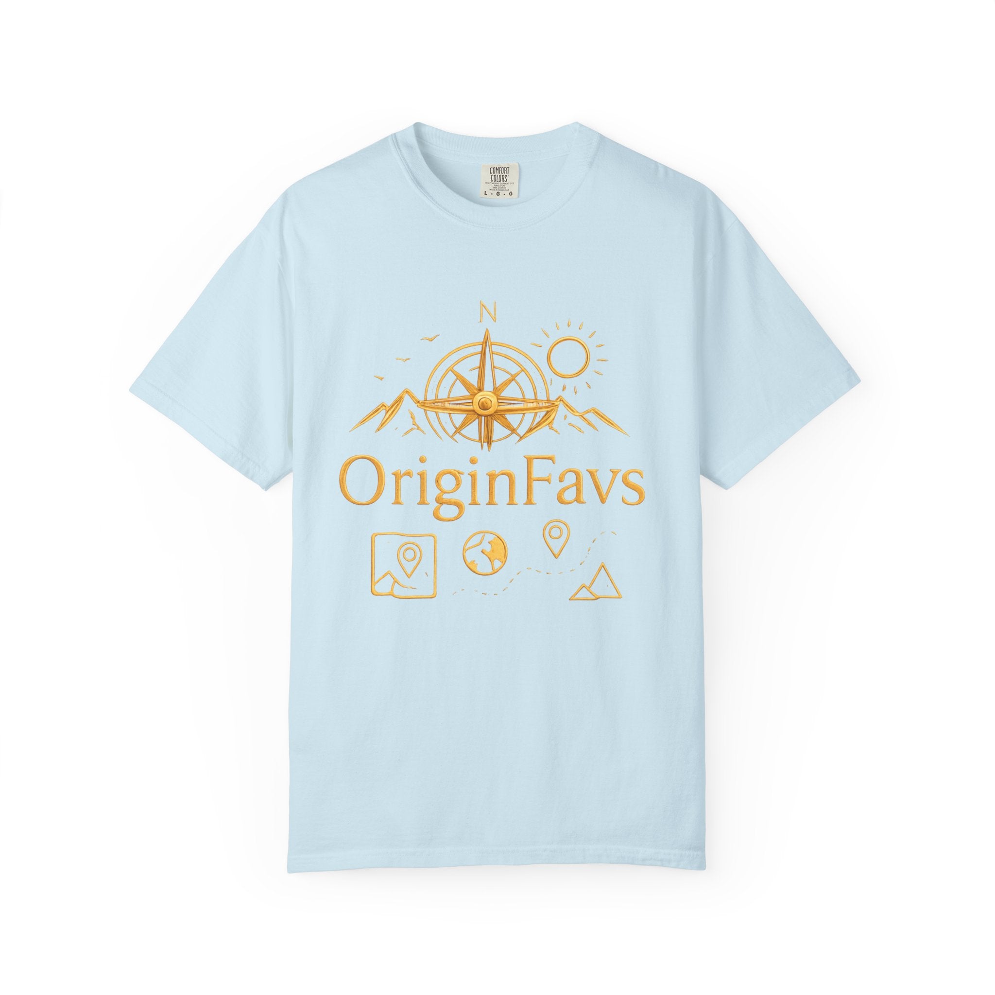 OriginFavs Compass Graphic T-Shirt — Adventure Travel Tee