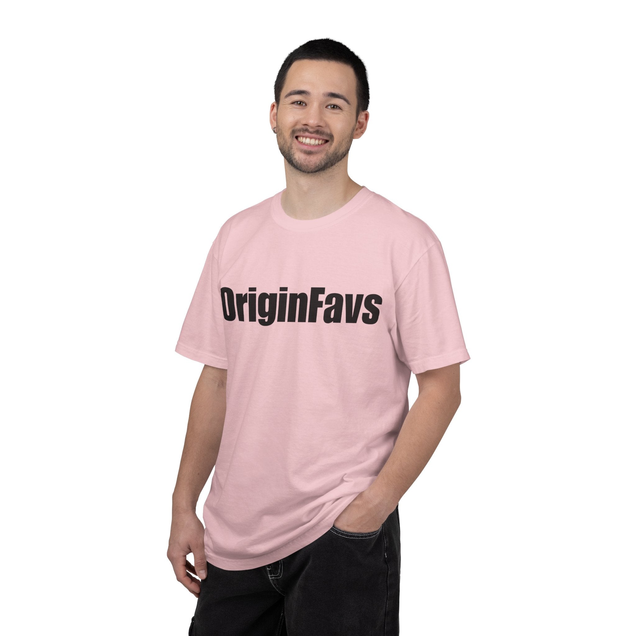 OriginFavs Logo T‑Shirt — Minimal Text Graphic Tee