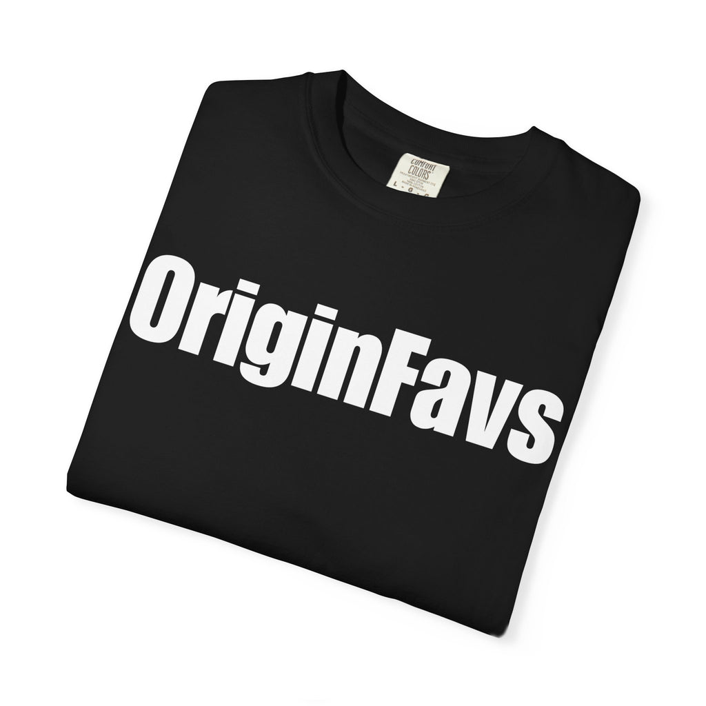 Copy of OriginFavs Logo T‑Shirt — Minimal Text Graphic Tee