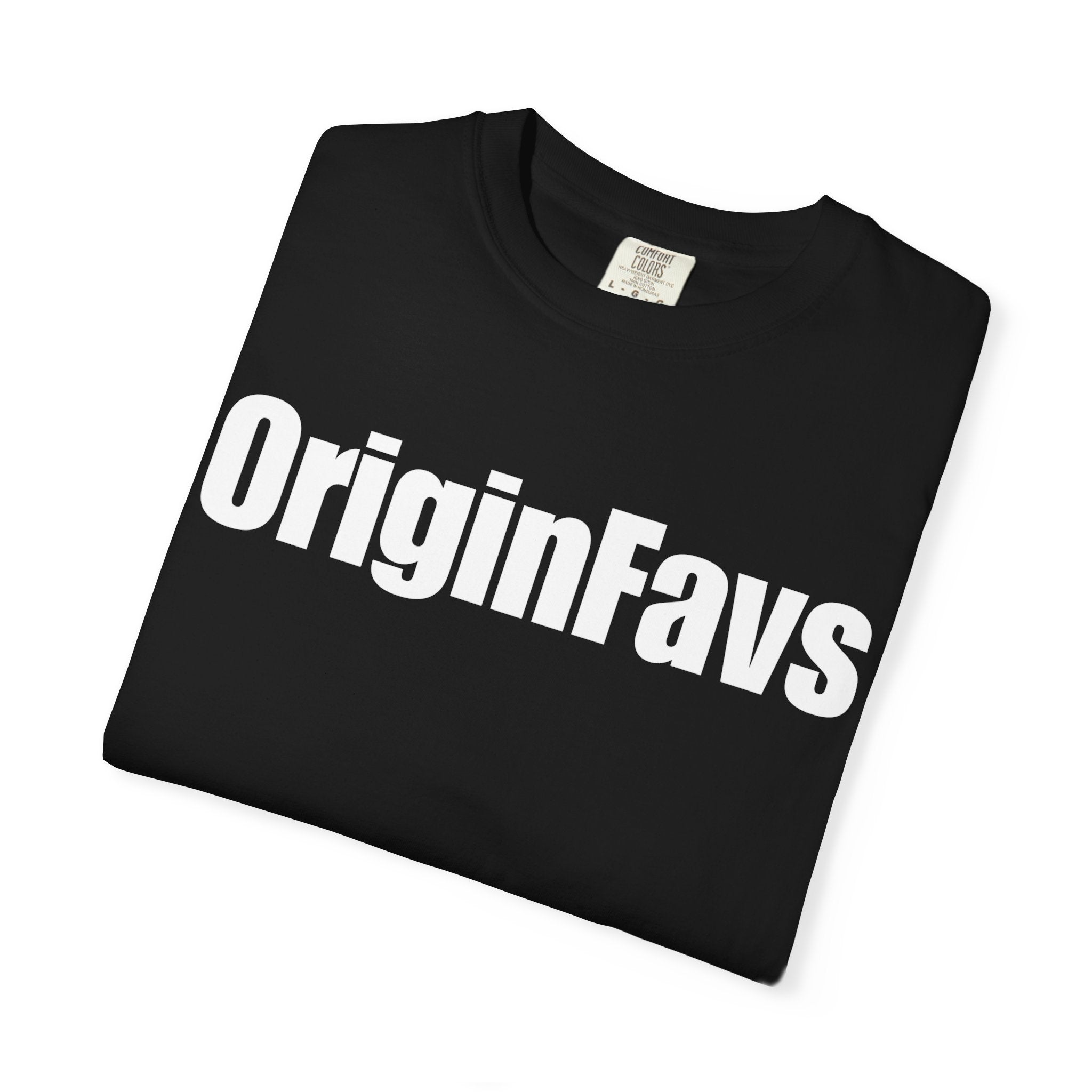 Copy of OriginFavs Logo T‑Shirt — Minimal Text Graphic Tee