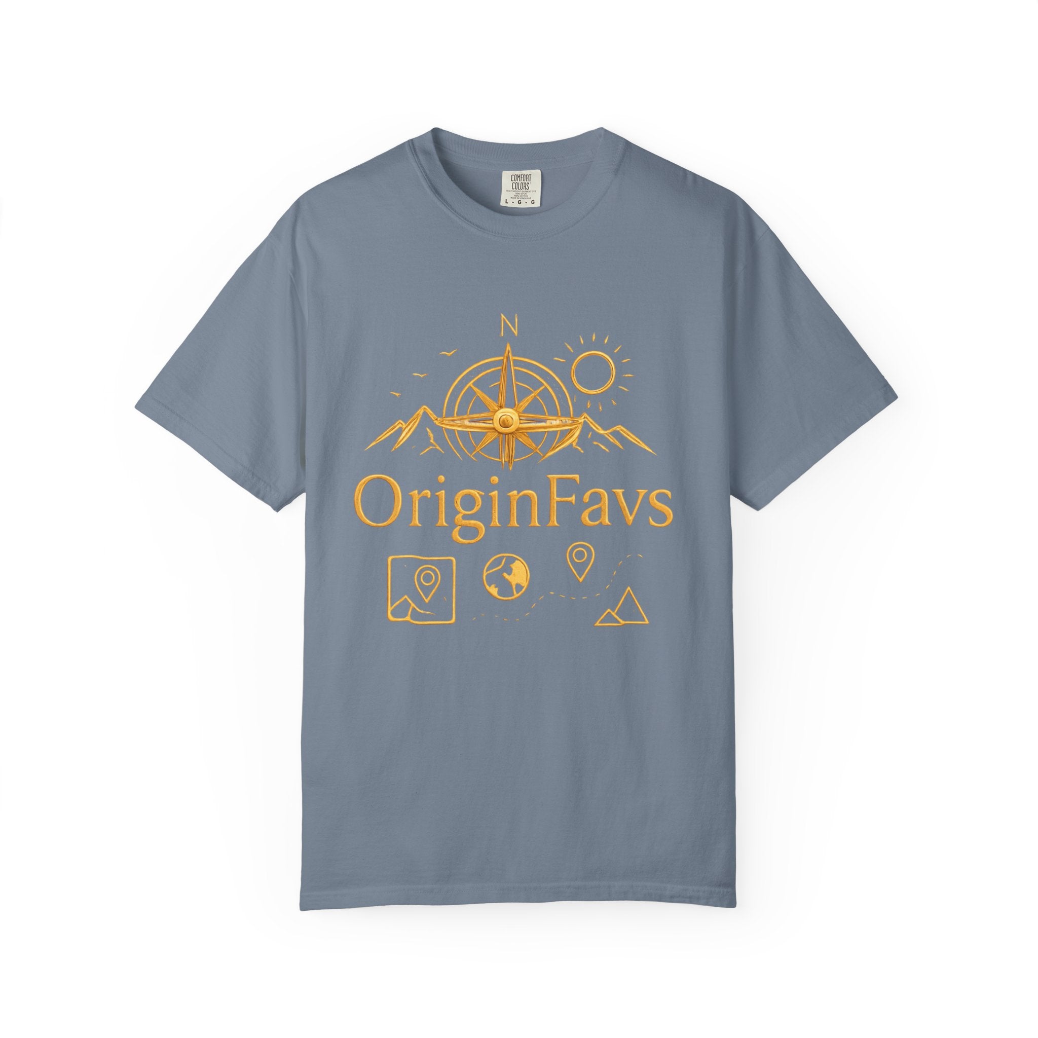 OriginFavs Compass Graphic T-Shirt — Adventure Travel Tee