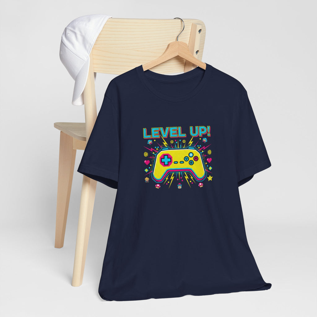 Pixel Art Controller Tee — "Level Up!" Retro Gamer T-Shirt