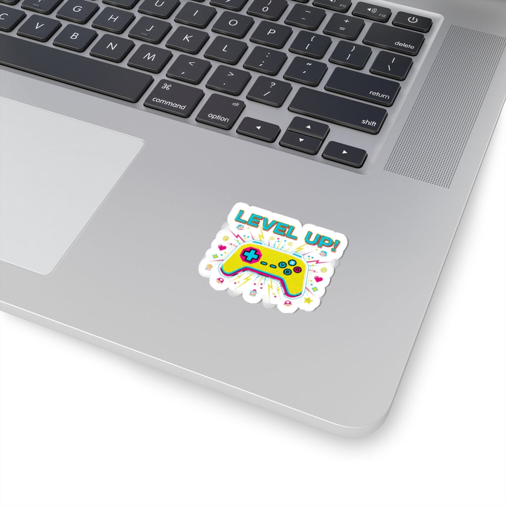 Level Up Controller Sticker | gaming pixel art, streamer merch