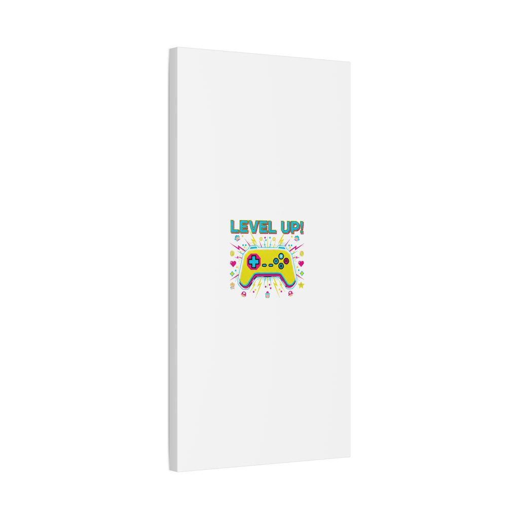 Level Up! Pixel Controller Canvas | Gaming Geek Culture, Retro Pixel Art