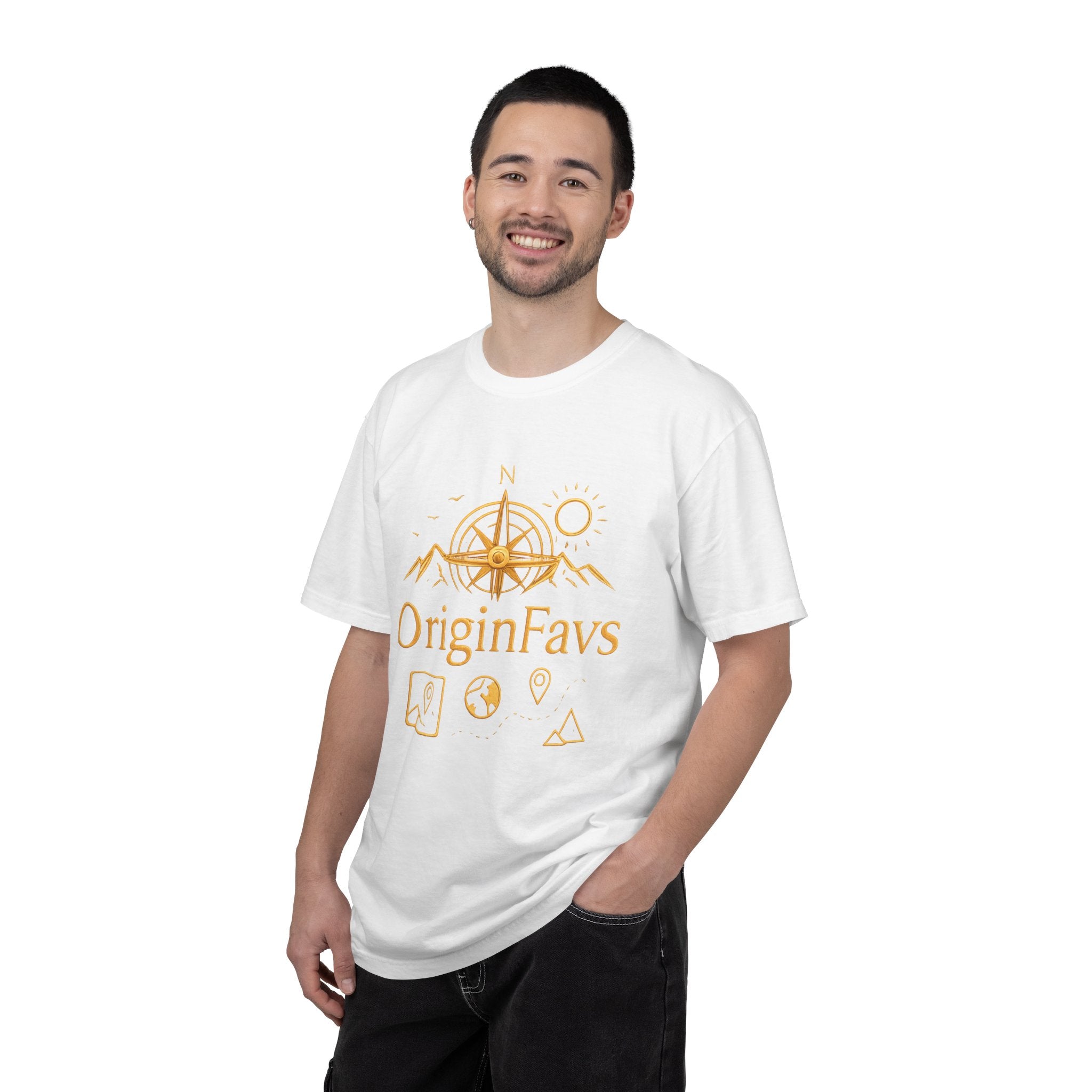 OriginFavs Compass Graphic T-Shirt — Adventure Travel Tee