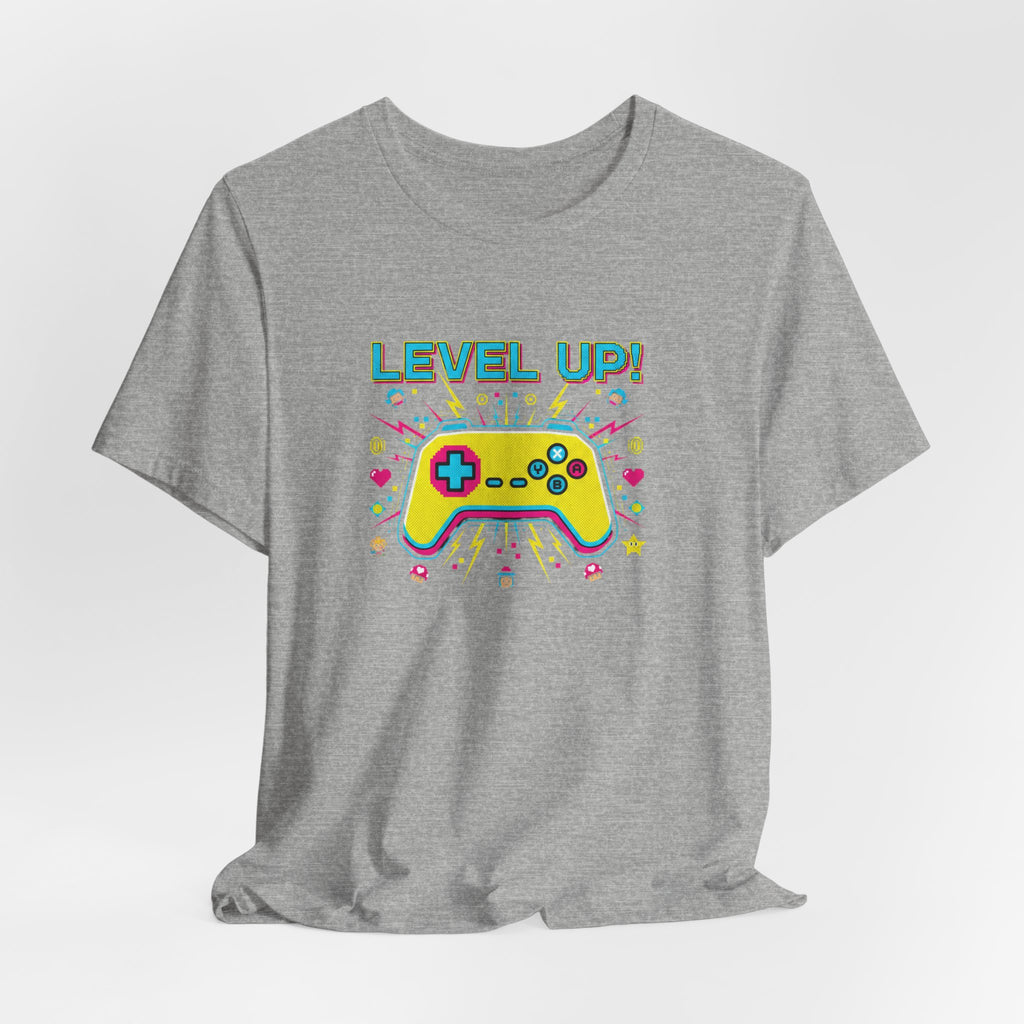 Pixel Art Controller Tee — "Level Up!" Retro Gamer T-Shirt