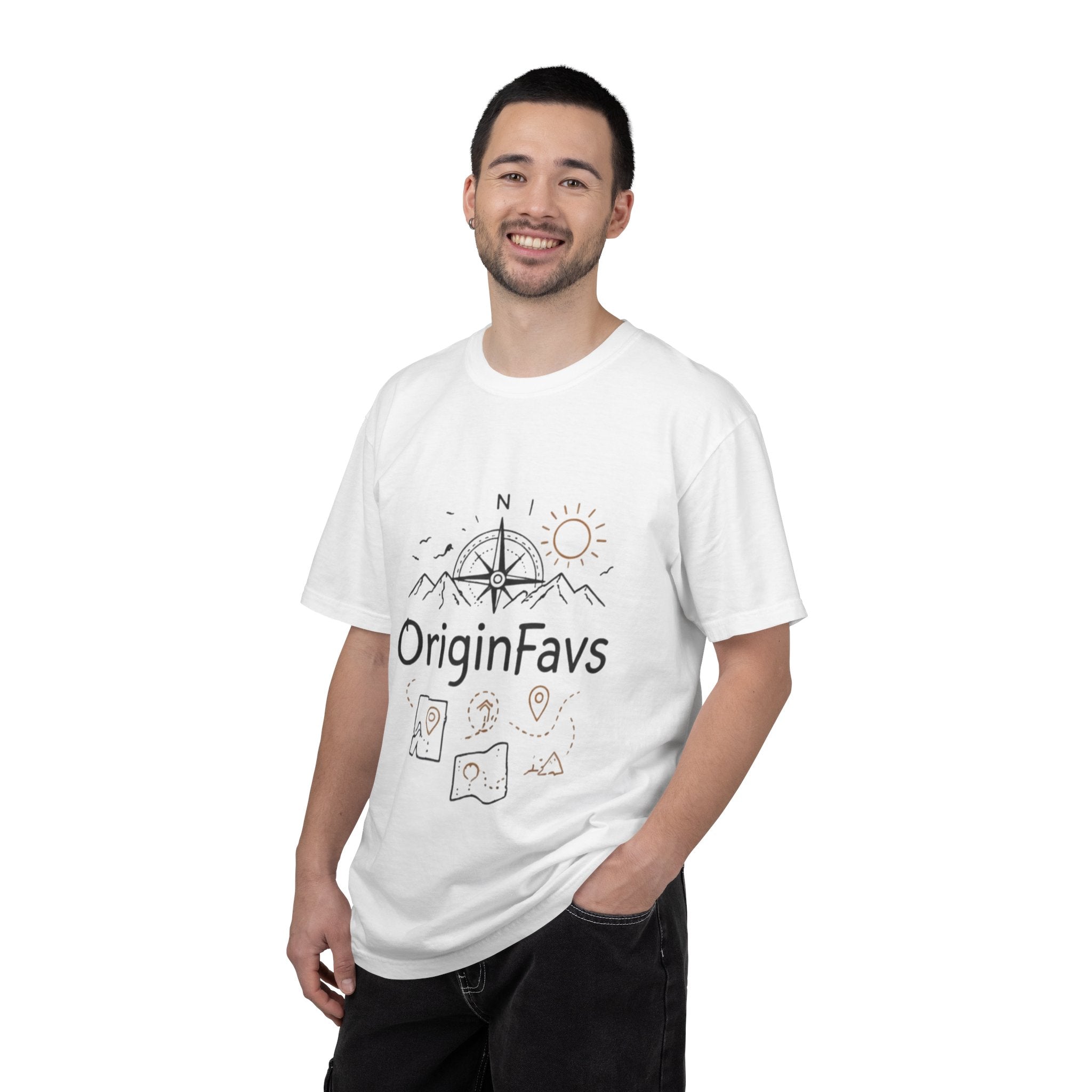 Travel Compass T-Shirt — 'OriginFavs' Adventure Graphic Tee