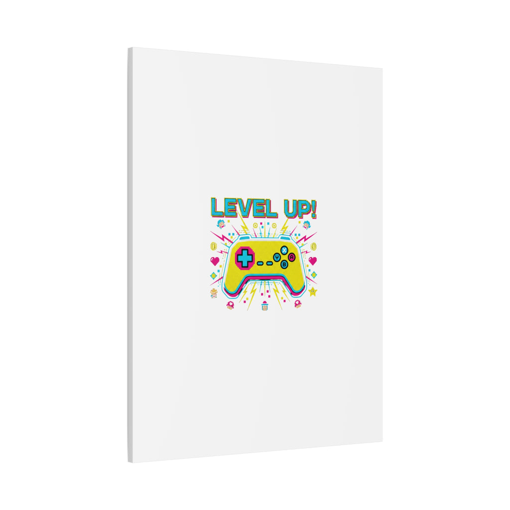 Level Up! Pixel Controller Canvas | Gaming Geek Culture, Retro Pixel Art