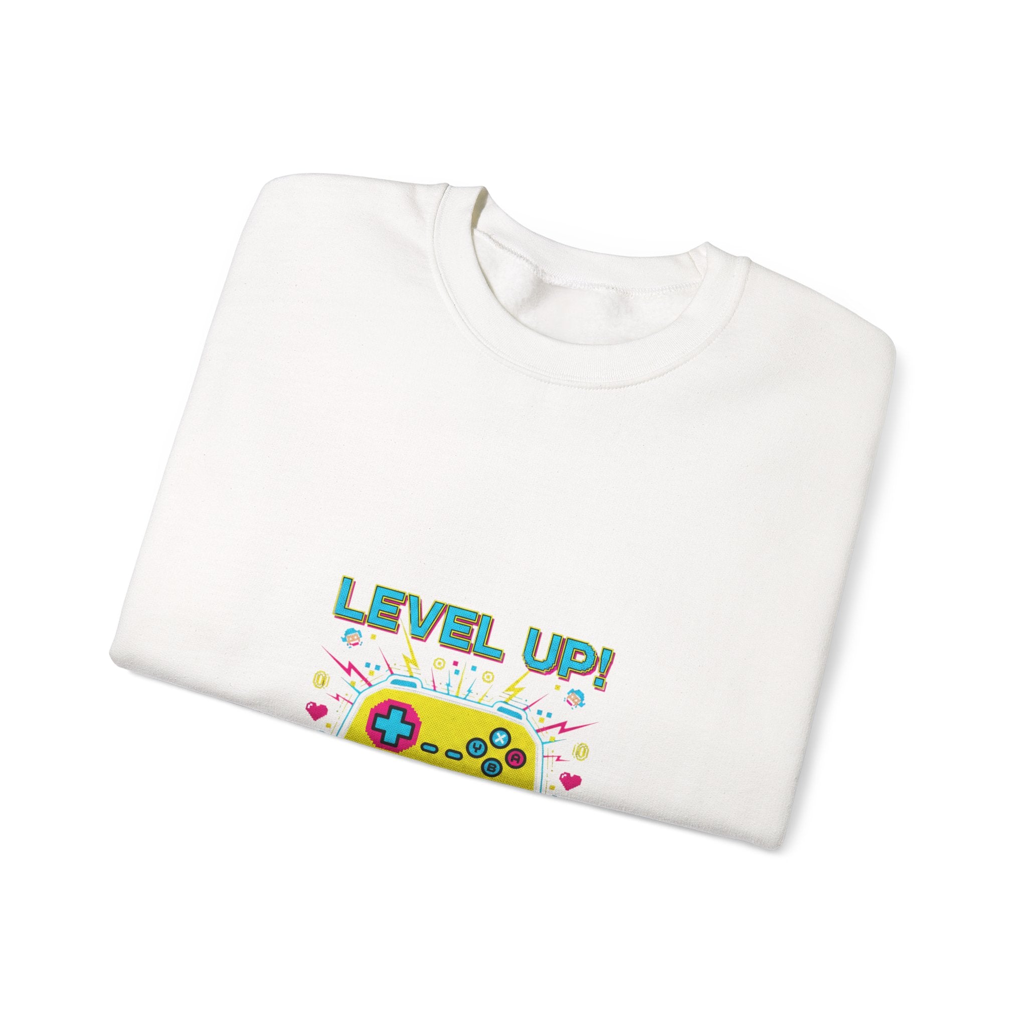 Level Up! Crewneck Sweatshirt | gamer shirt, pixel art design