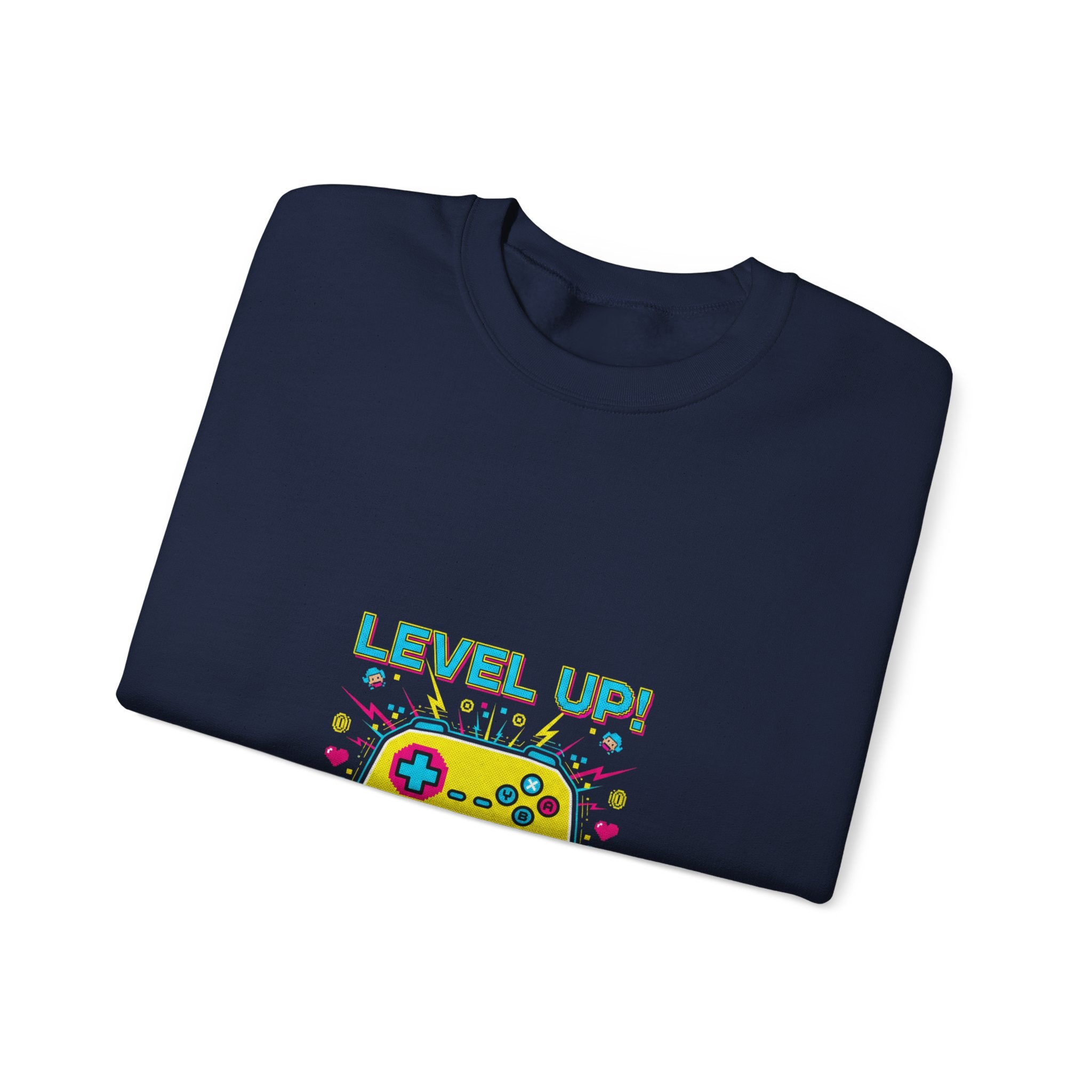 Level Up! Crewneck Sweatshirt | gamer shirt, pixel art design