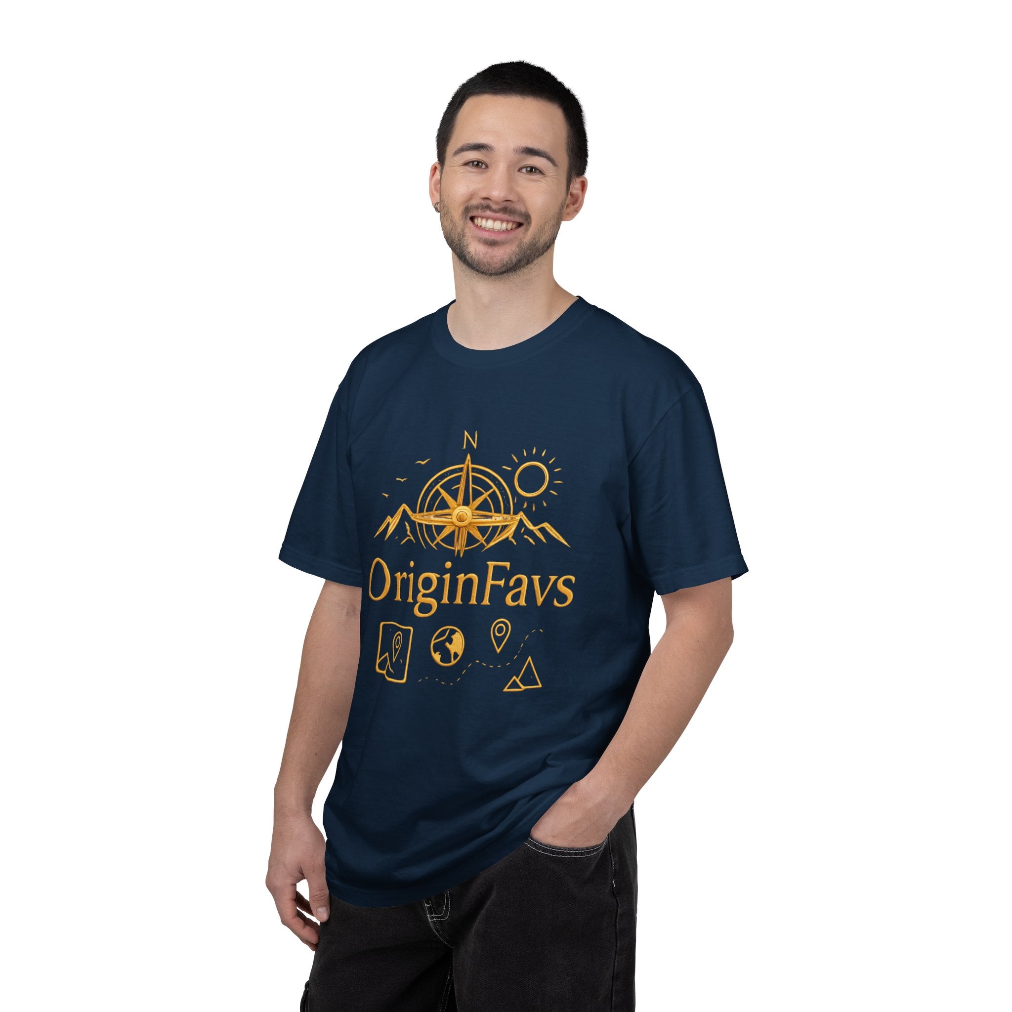 OriginFavs Compass Graphic T-Shirt — Adventure Travel Tee