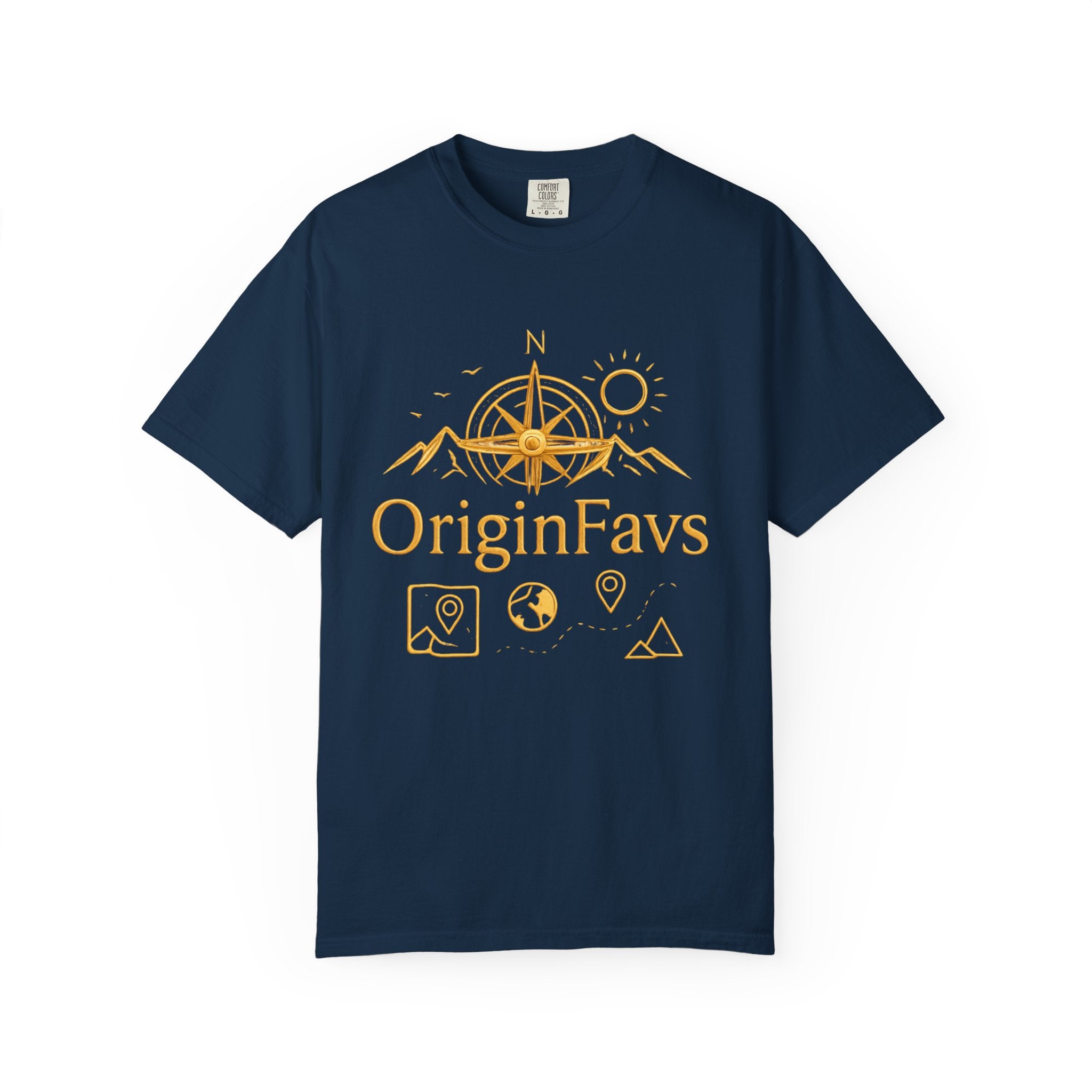 OriginFavs Compass Graphic T-Shirt — Adventure Travel Tee