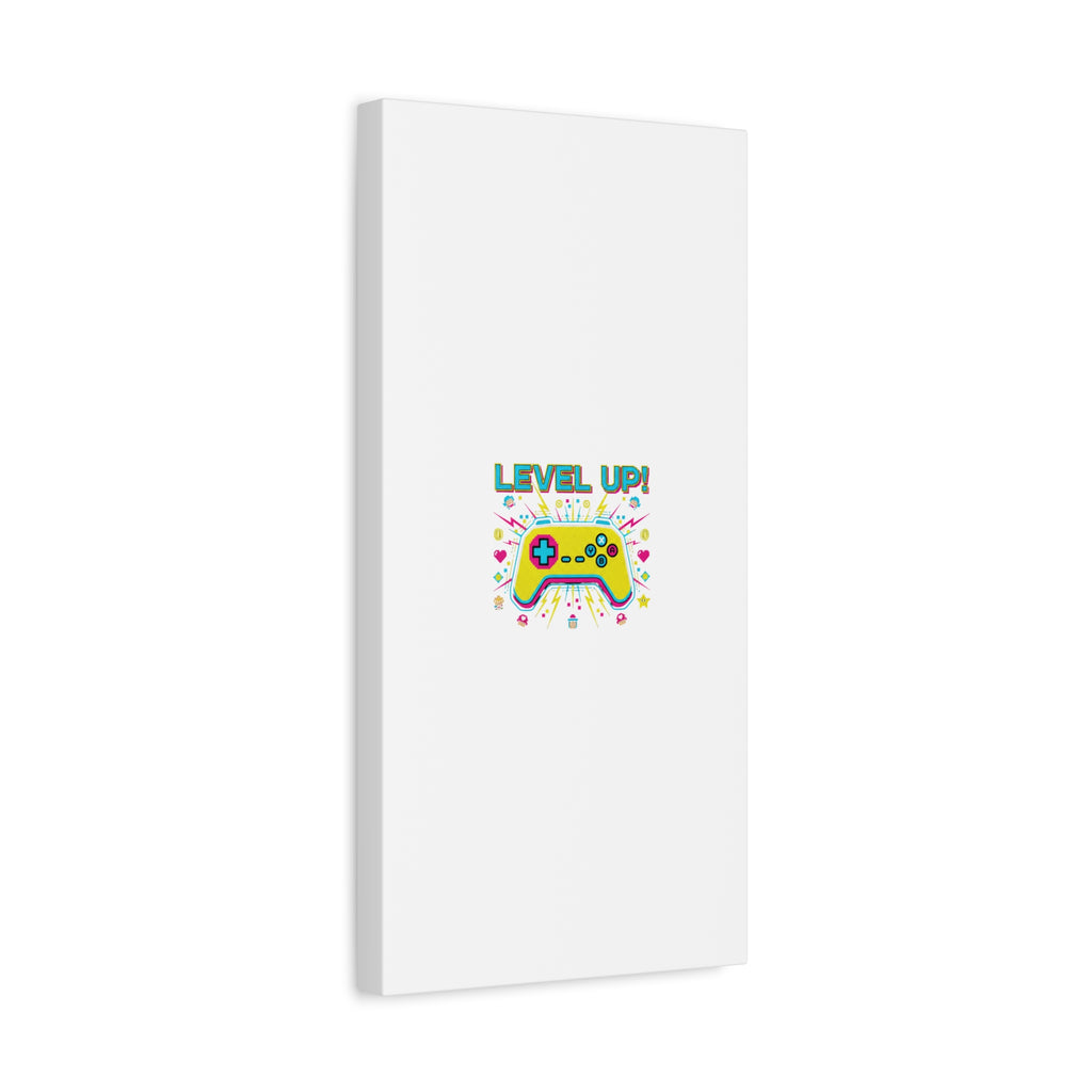 Level Up! Pixel Controller Canvas | Gaming Geek Culture, Retro Pixel Art