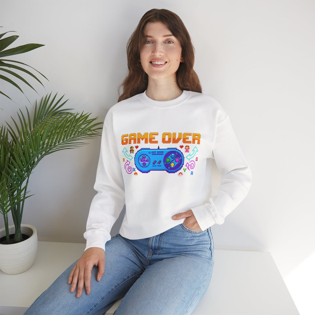 Game Over Controller Sweatshirt — Retro Gamer Crewneck